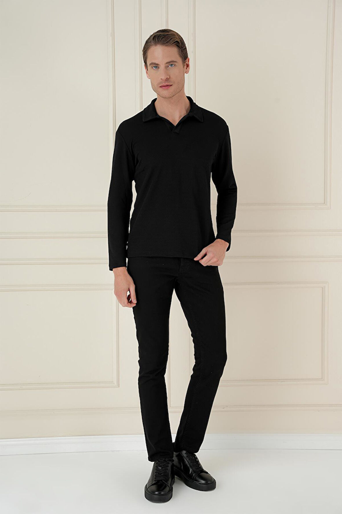 TS 890 Slim Fit Siyah Spor T-Shirt