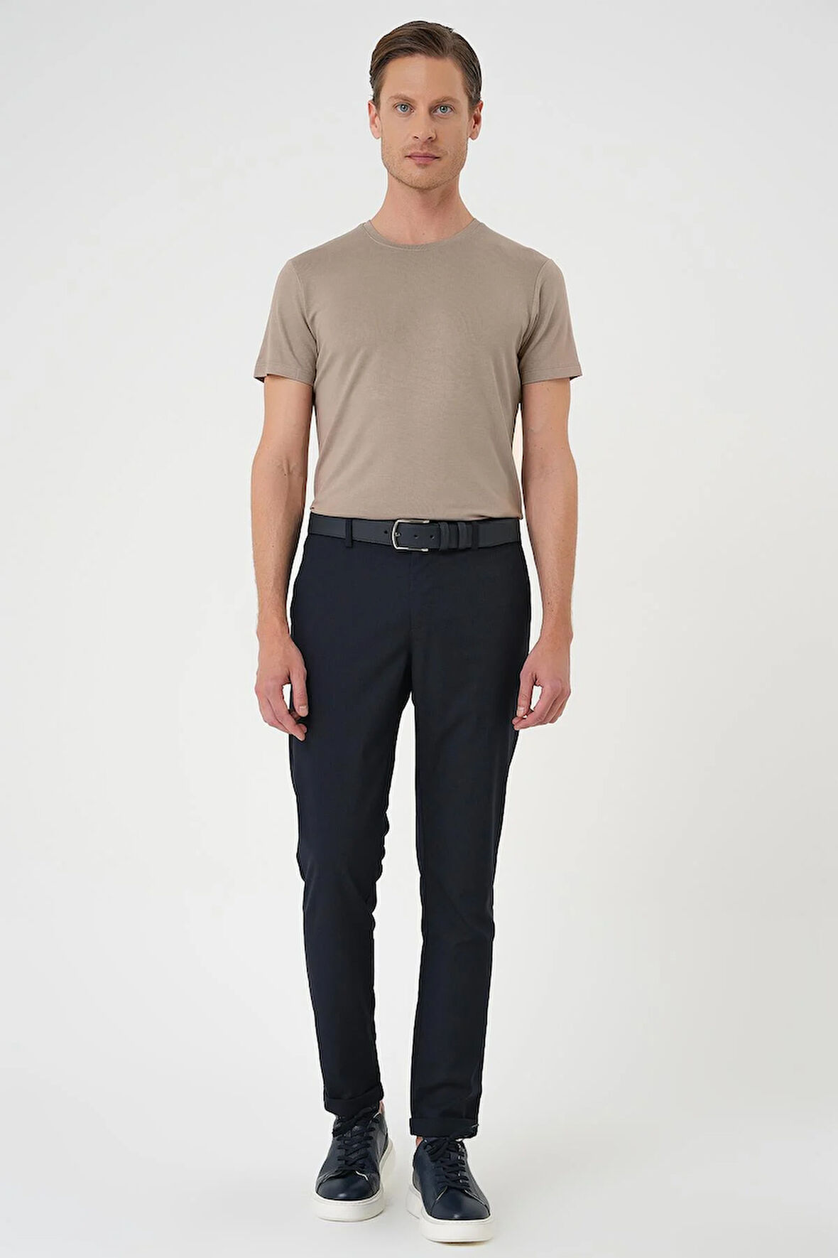 P 1165 Slim Fit Lacivert Klasik Pantolon