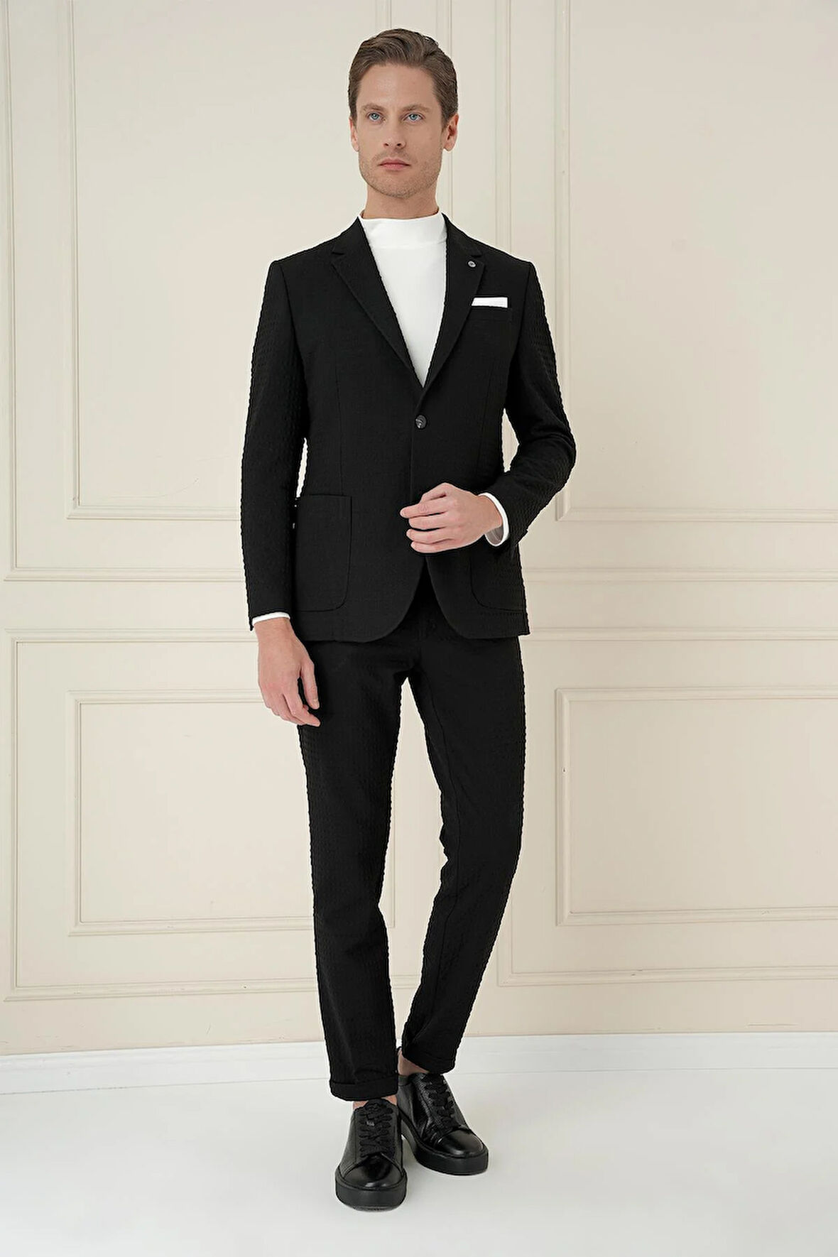 C 695 Slim Fit Siyah Spor Ceket