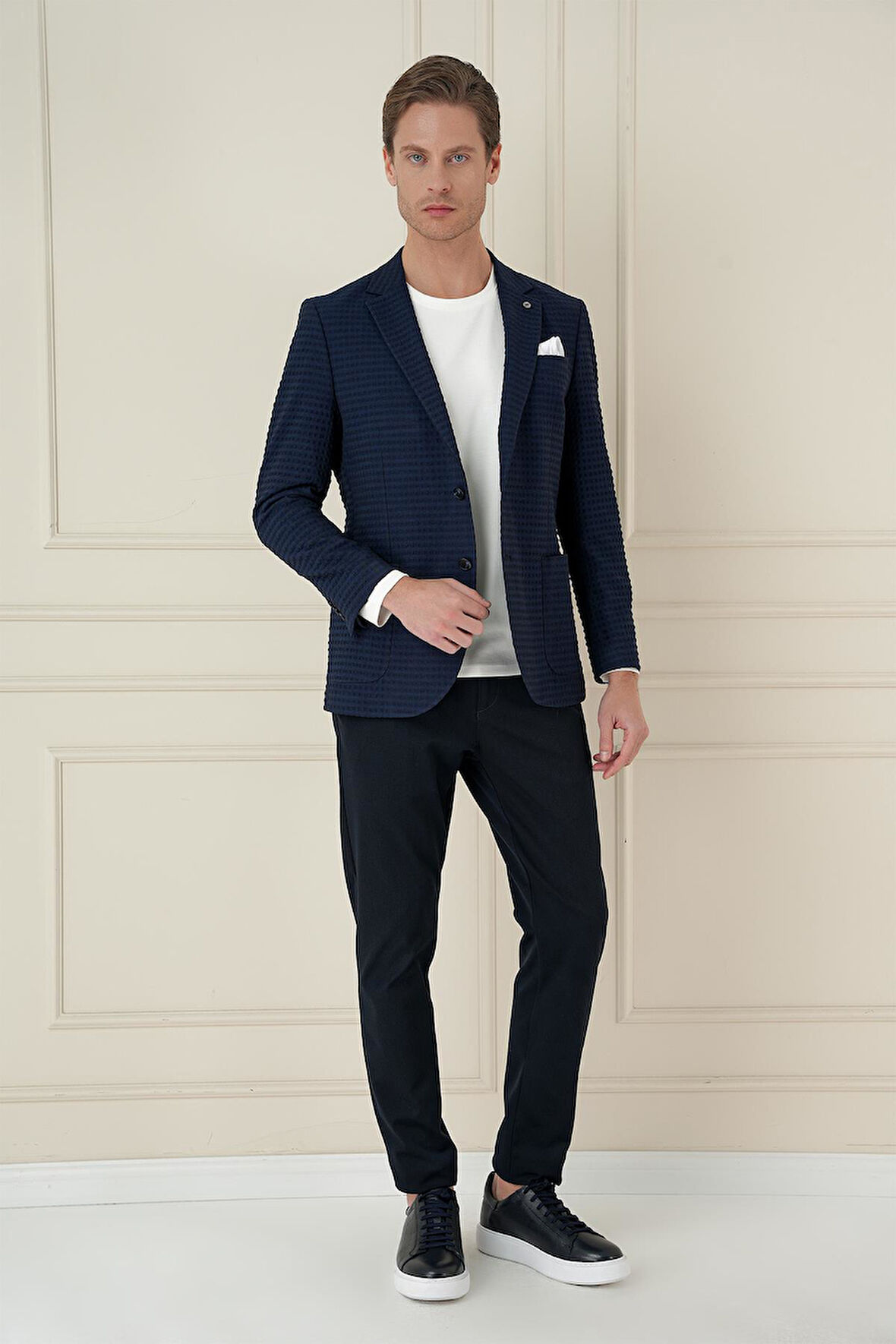 C 695 Slim Fit Lacivert Spor Ceket