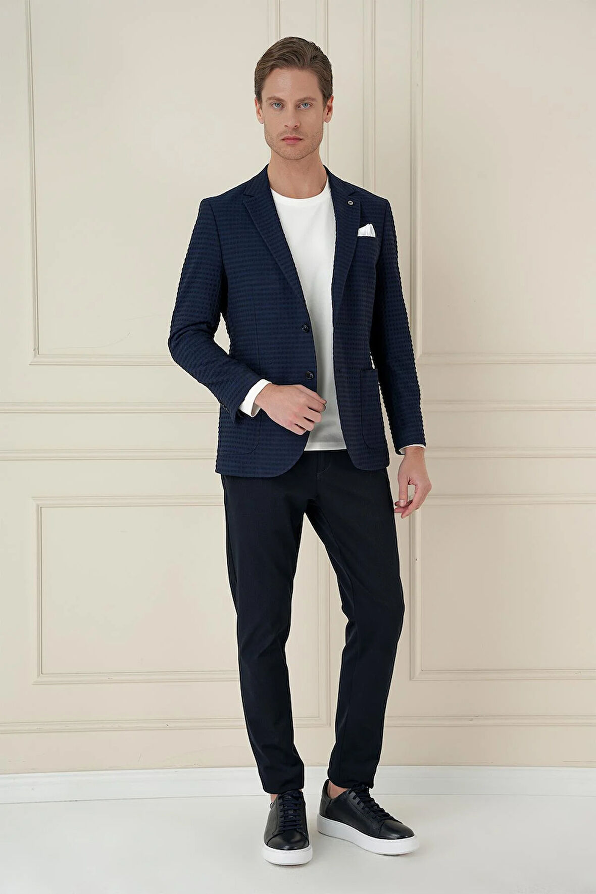 C 695 Slim Fit Lacivert Spor Ceket