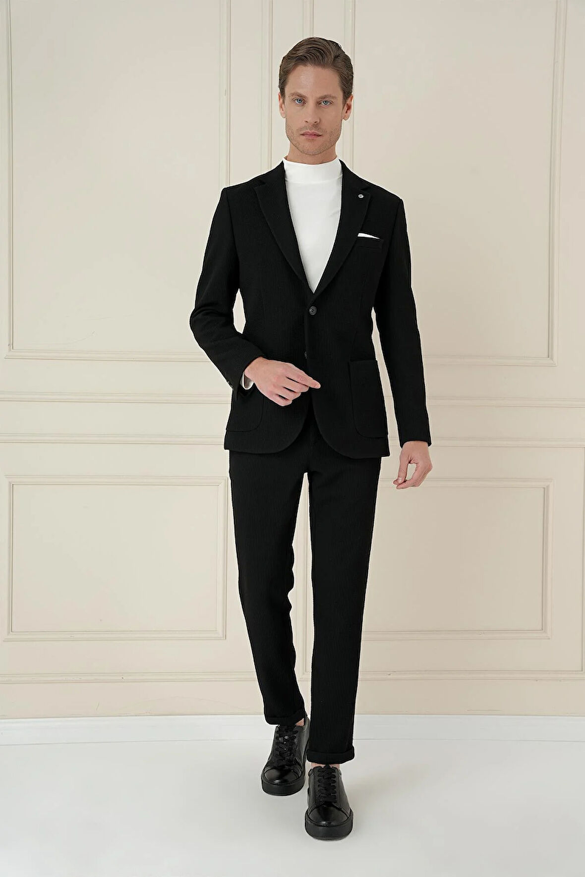 C 694 Slim Fit Siyah Spor Ceket