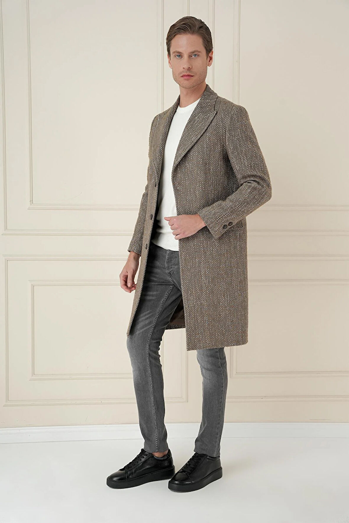 PLT 085 Haki Klasik Palto