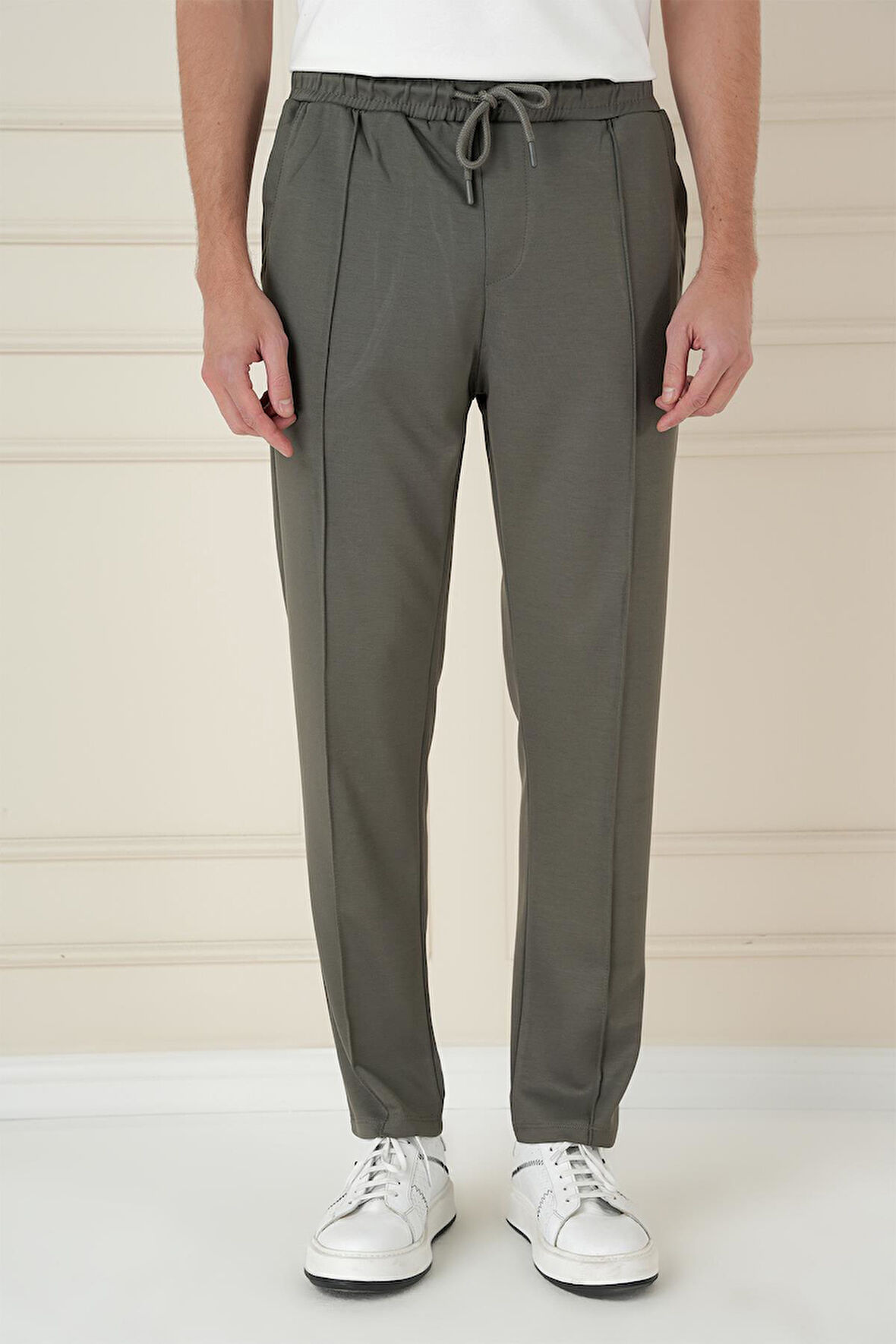 ATP 034 Slim Fit Haki Spor Pantolon