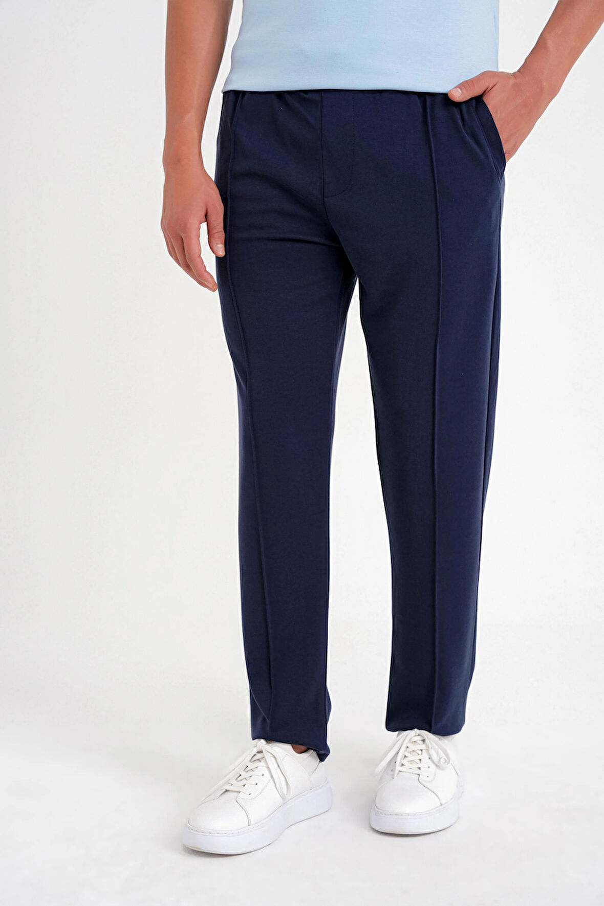 ATP 034  PANTOLON Slim LACİVERT