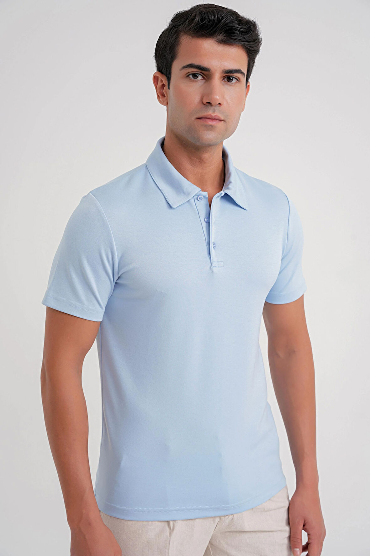 TS 886 T-SHIRT Comfort MAVİ CASUAL