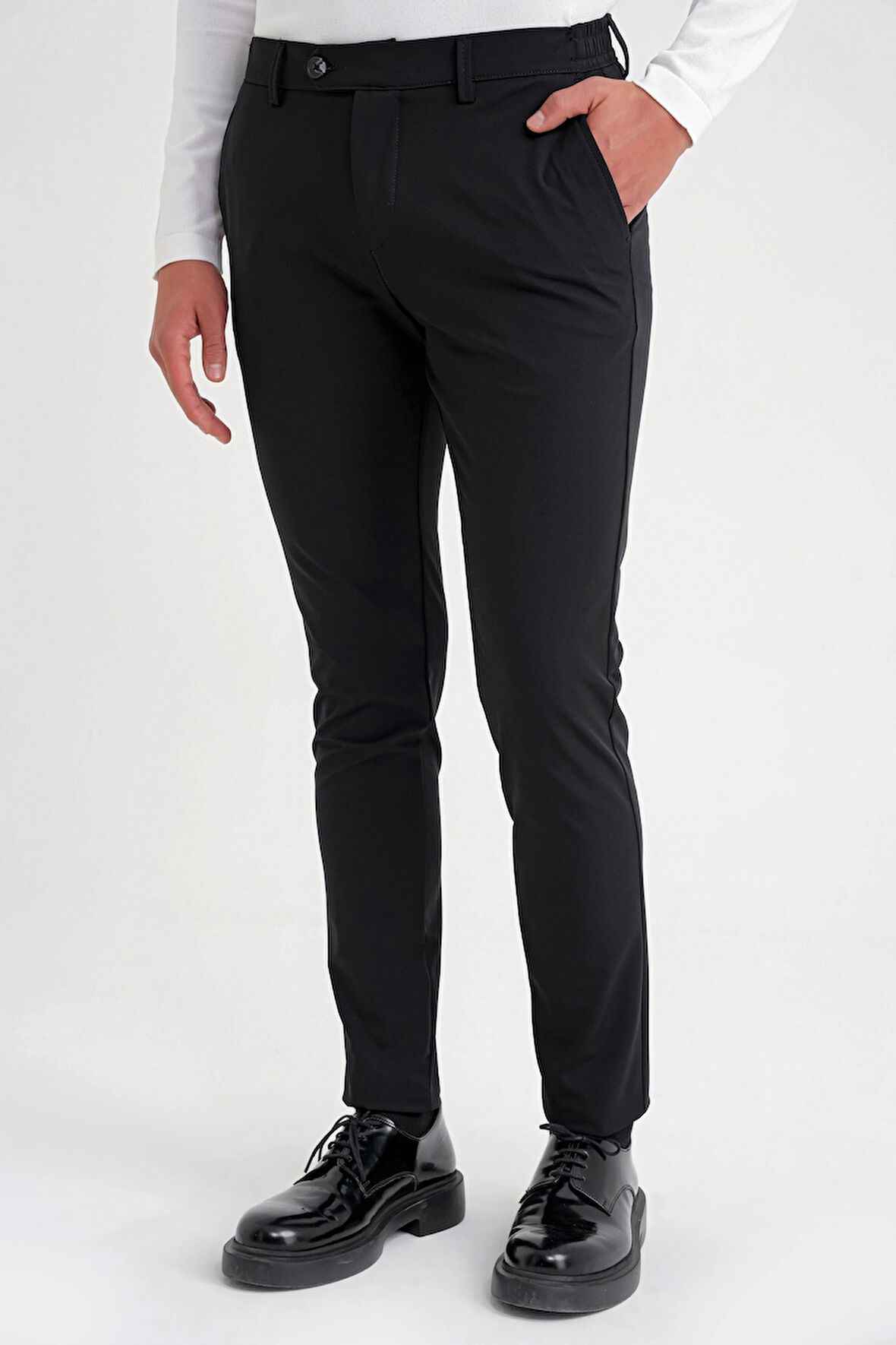 P 1173 PANTOLON Comfort SİYAH-1 CASUAL