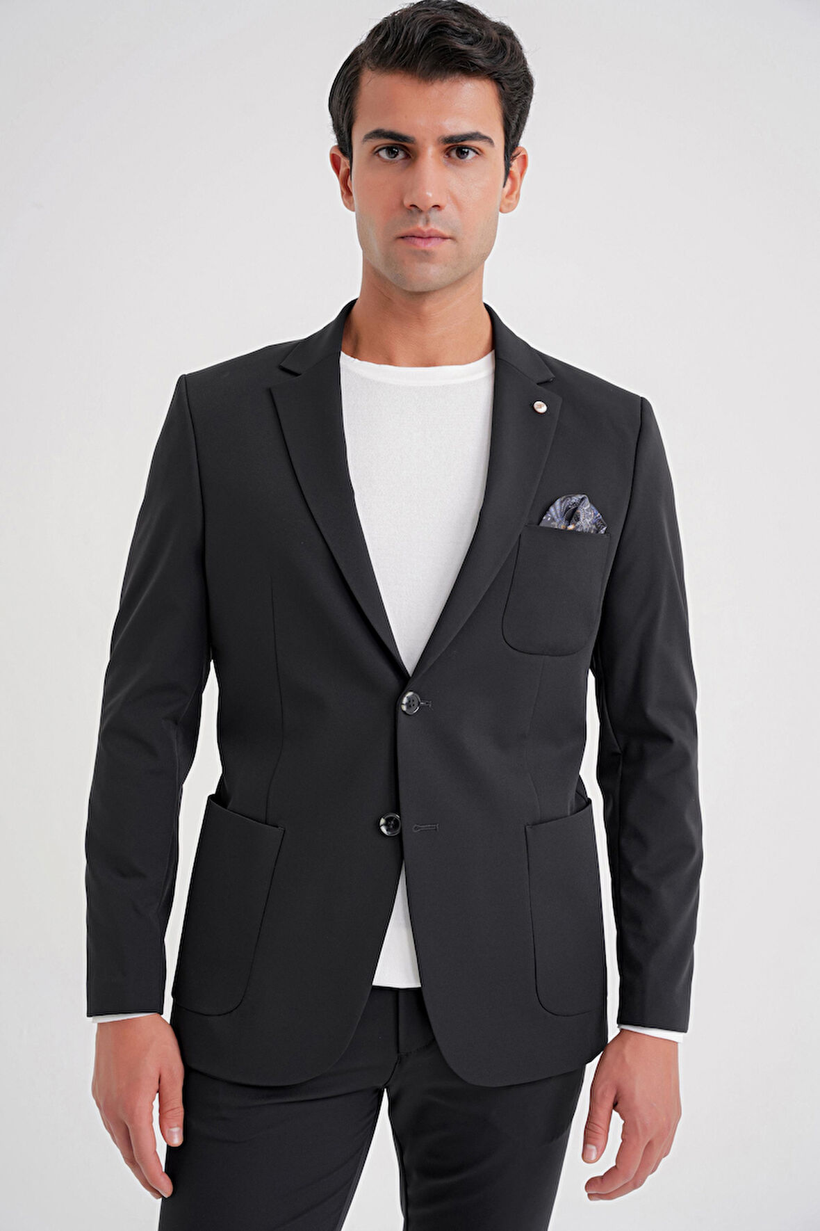 C 697 CEKET Regular Fit SİYAH-1 CASUAL