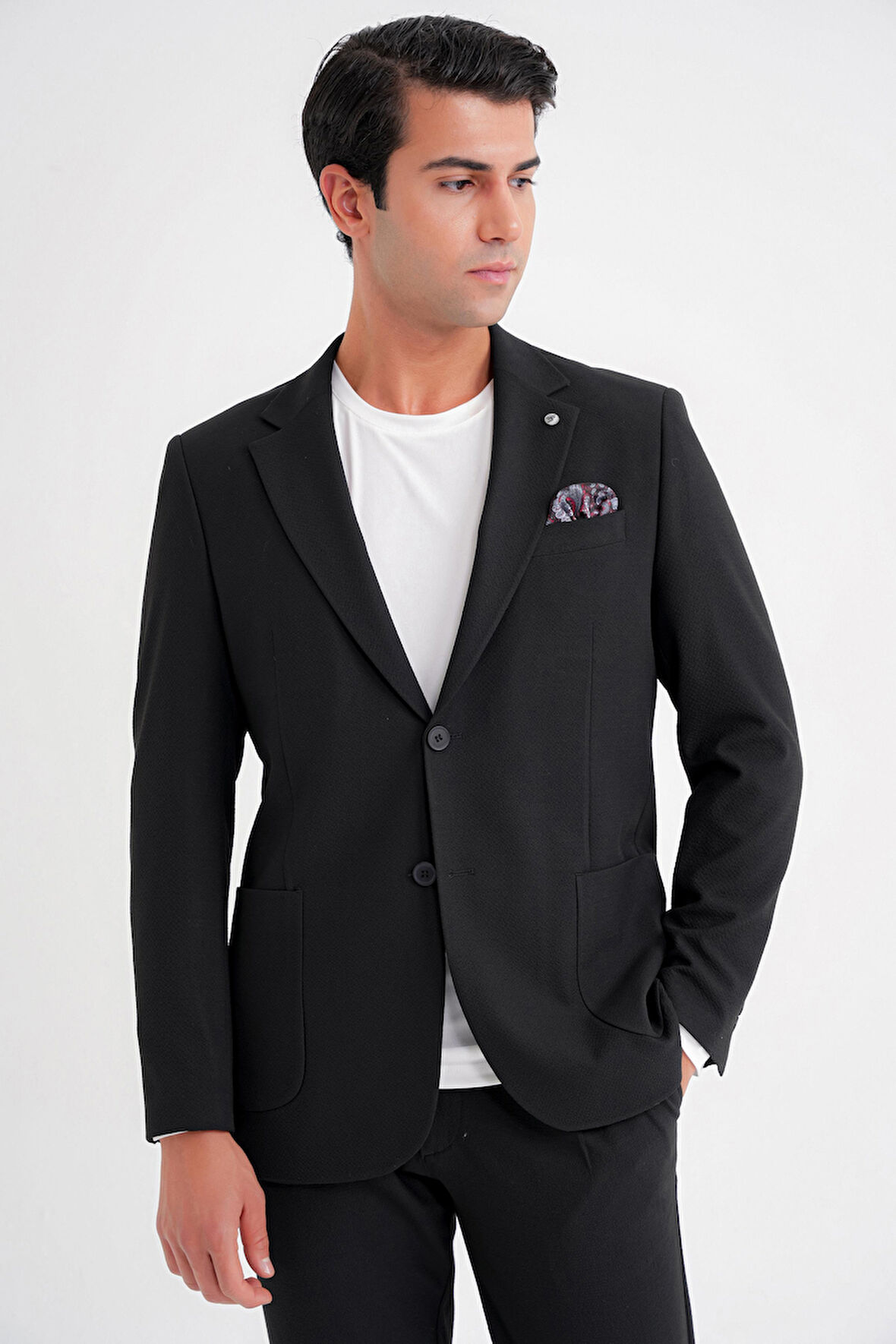 C 698 CEKET Regular Fit SİYAH-1 CASUAL