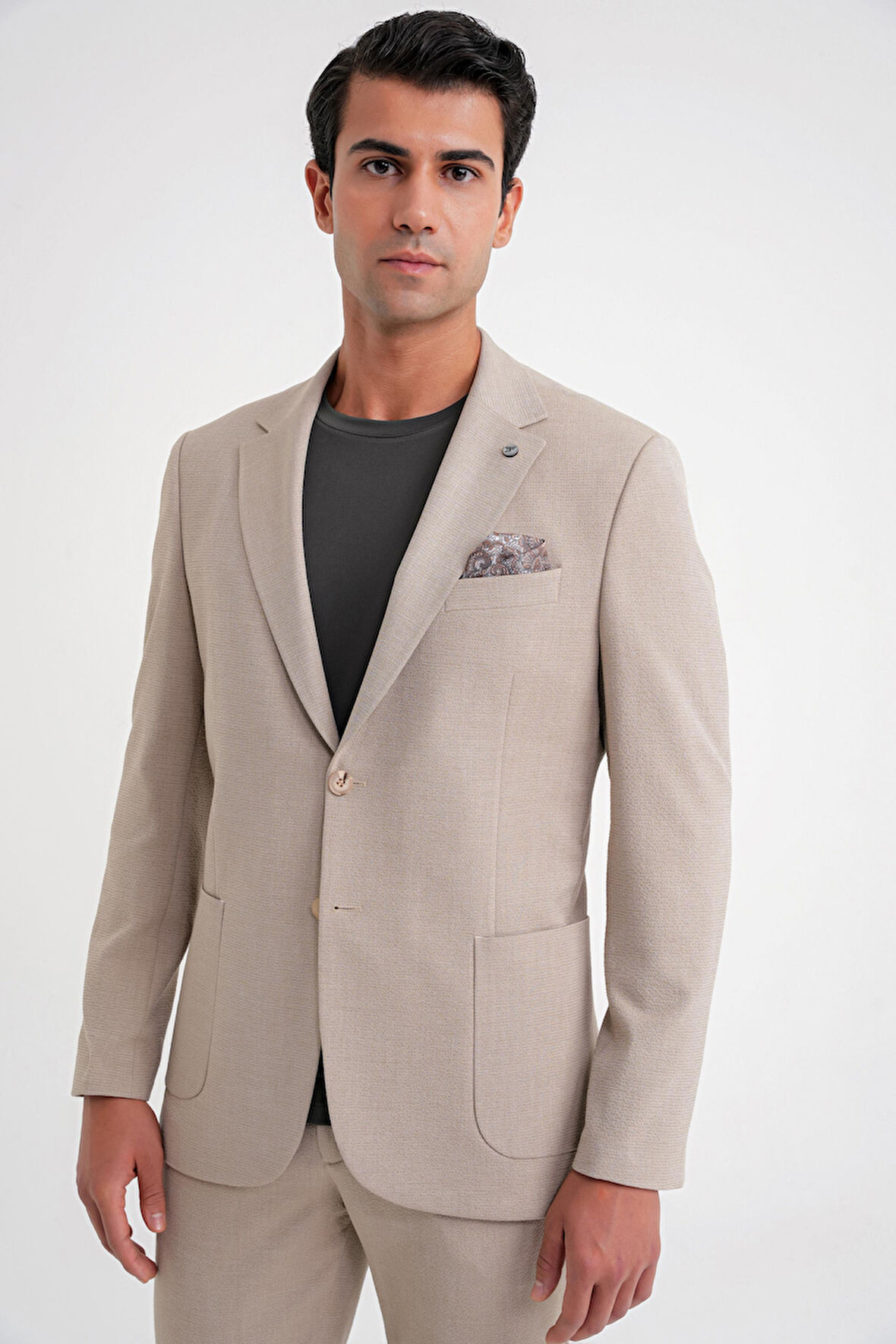 C 698 CEKET Regular Fit BEJ-1 CASUAL