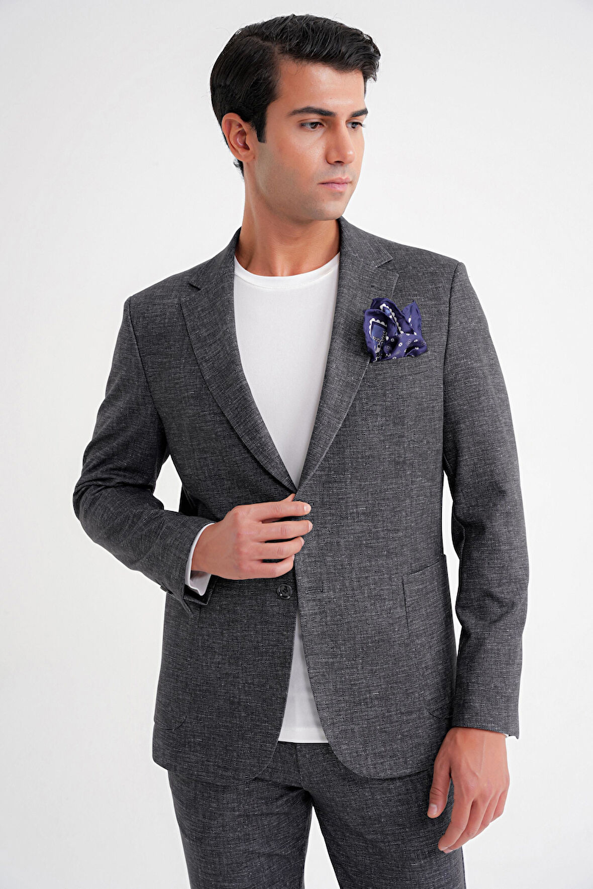 C 701 CEKET Regular Fit SİYAH-1