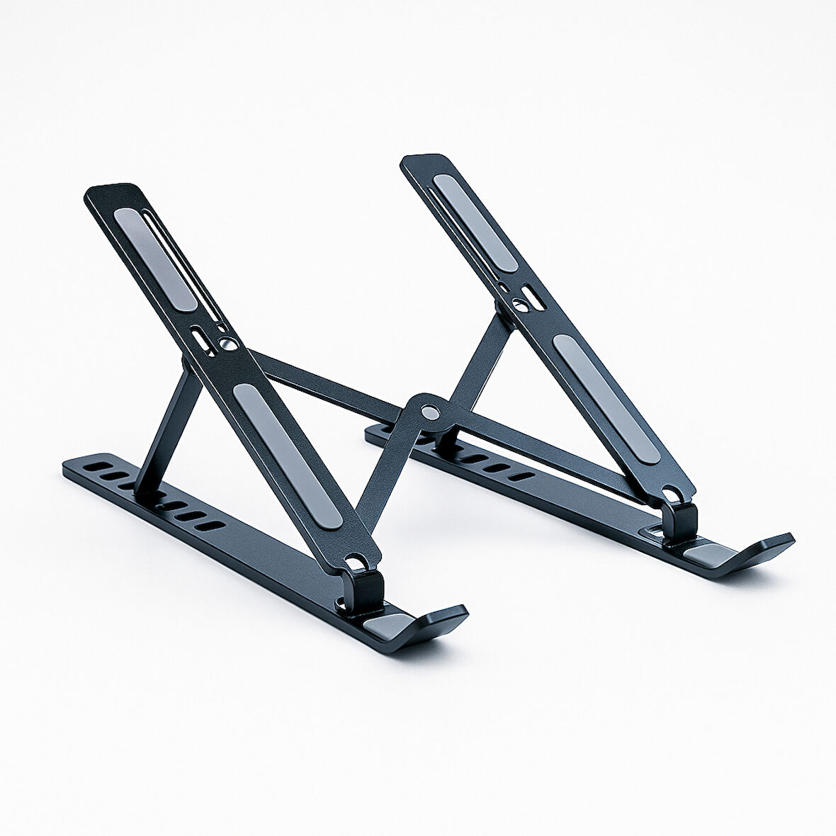 4BH31G Siyah Laptop Standı – Metal, Katlanabilir & Ergonomik Tasarım