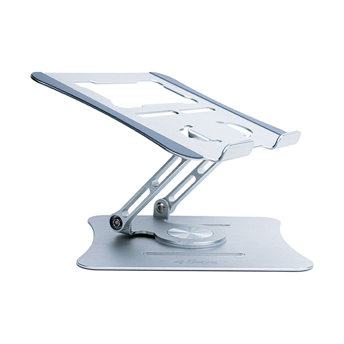 G68G Gri Notebook Standı – Metal, 360° Döner, Yükseklik & Açı Ayarlı Ergonomi