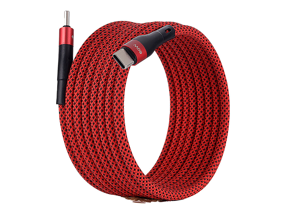 BMCC-03 Kirmizi Manyetik USB-C-USB-C Kablo – 2 m, 60 W Hızlı Şarj