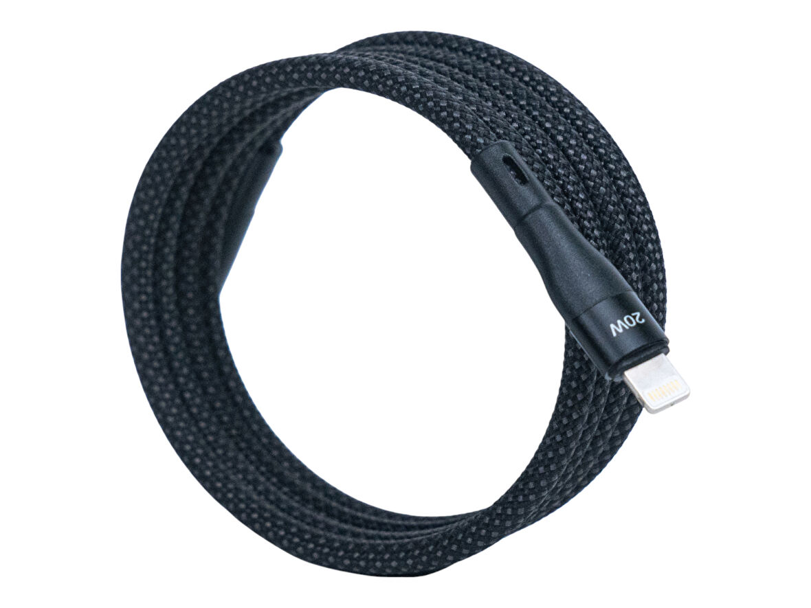 BMLC-03 Siyah Manyetik 2m Hızlı Şarj Kablosu – Type-C - Lightning, 3 A