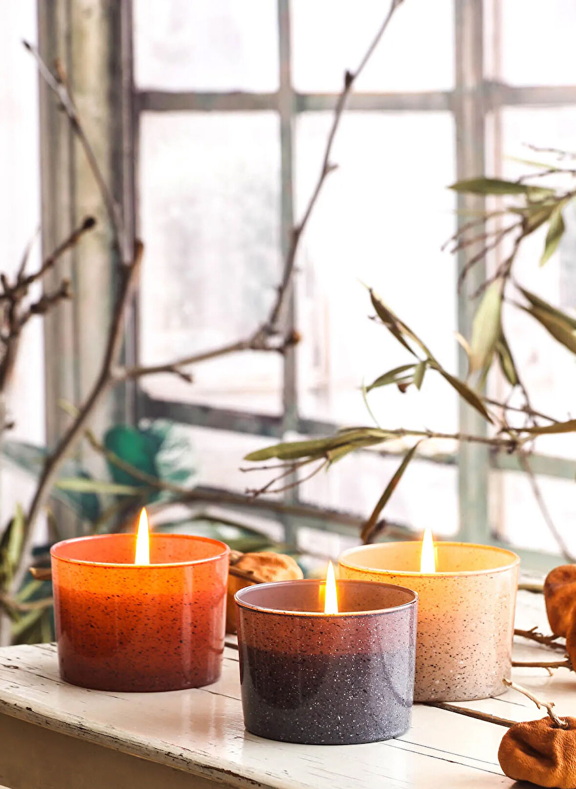 Ruby Antrasit Mum Unique Style Kokulu Mum Antrasit