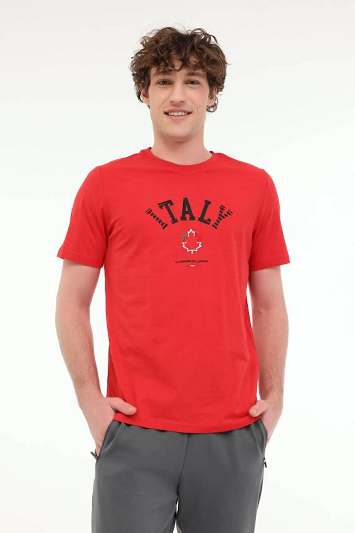 Lumberjack ML Renato 11ITL1030 5fx Kırmızı Erkek T-shirt 101951117