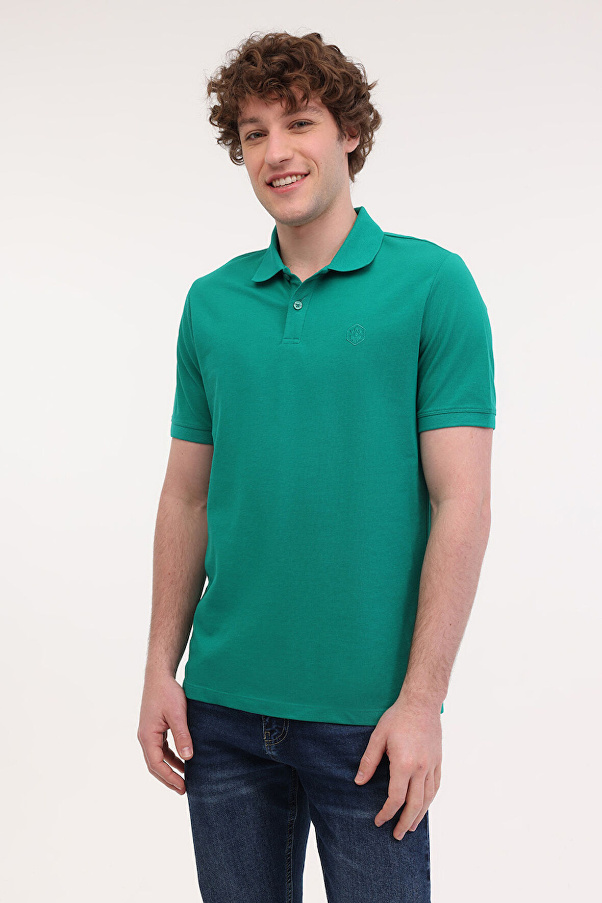LUMBERJACK MB CT953 POLO T-SH 5FX ERKEK KISA KOL POLO TİŞÖRT YEŞİL