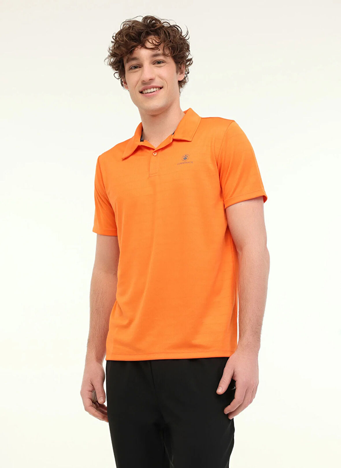 Lumberjack A10193950608010-MB CT461 SHERMAN T- Turuncu Regular Fit Düz Erkek T-Shirt