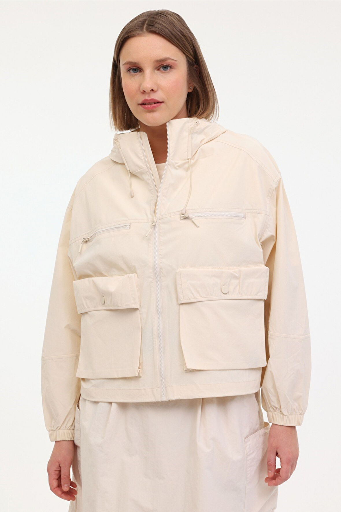 Lumberjack 5M Wl  Ecofı 8Kt28 5Fx Bej Kadın Yagmurluk