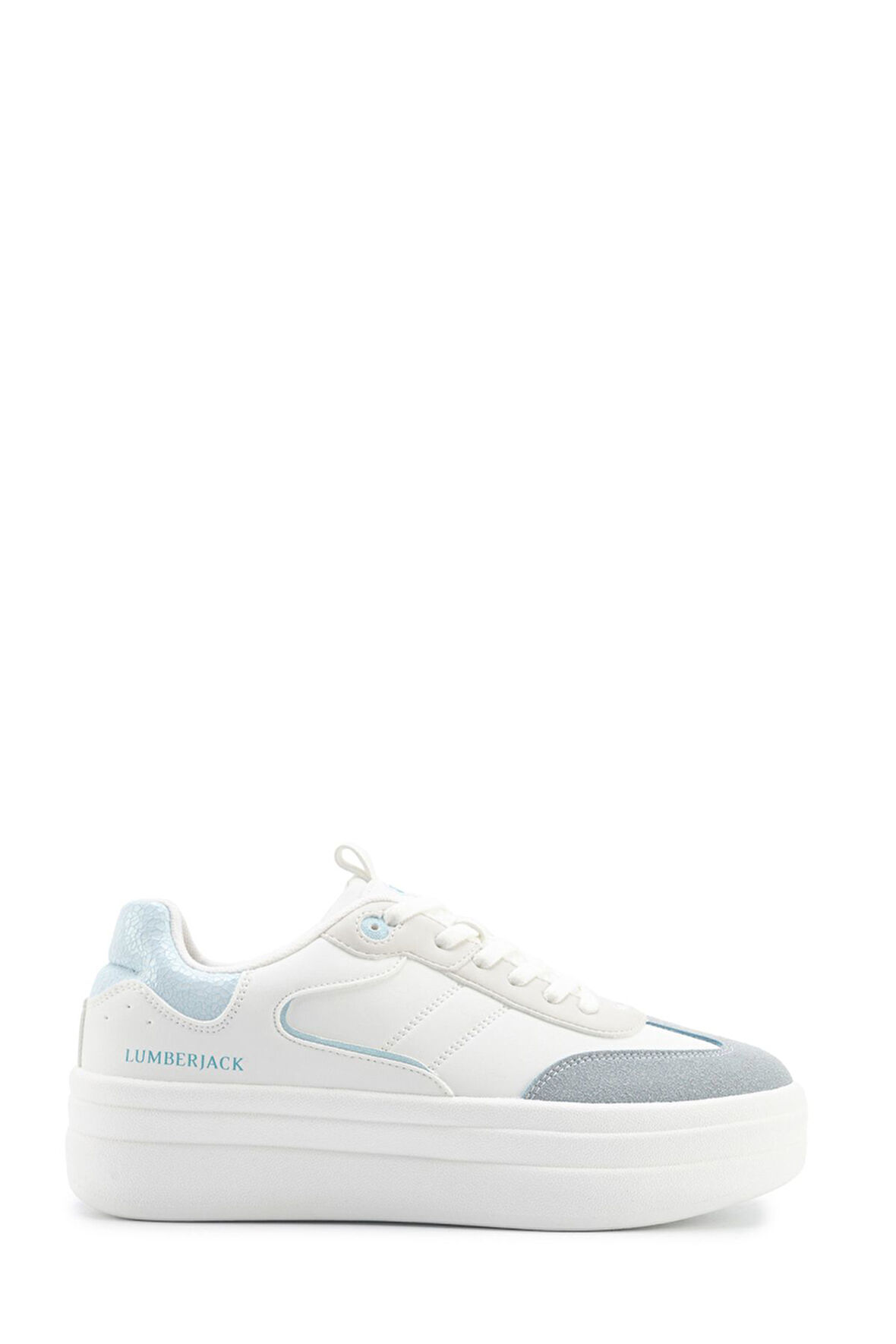 Lumberjack SMILE 101973958 Beyaz-Mavi Kadın Sneaker