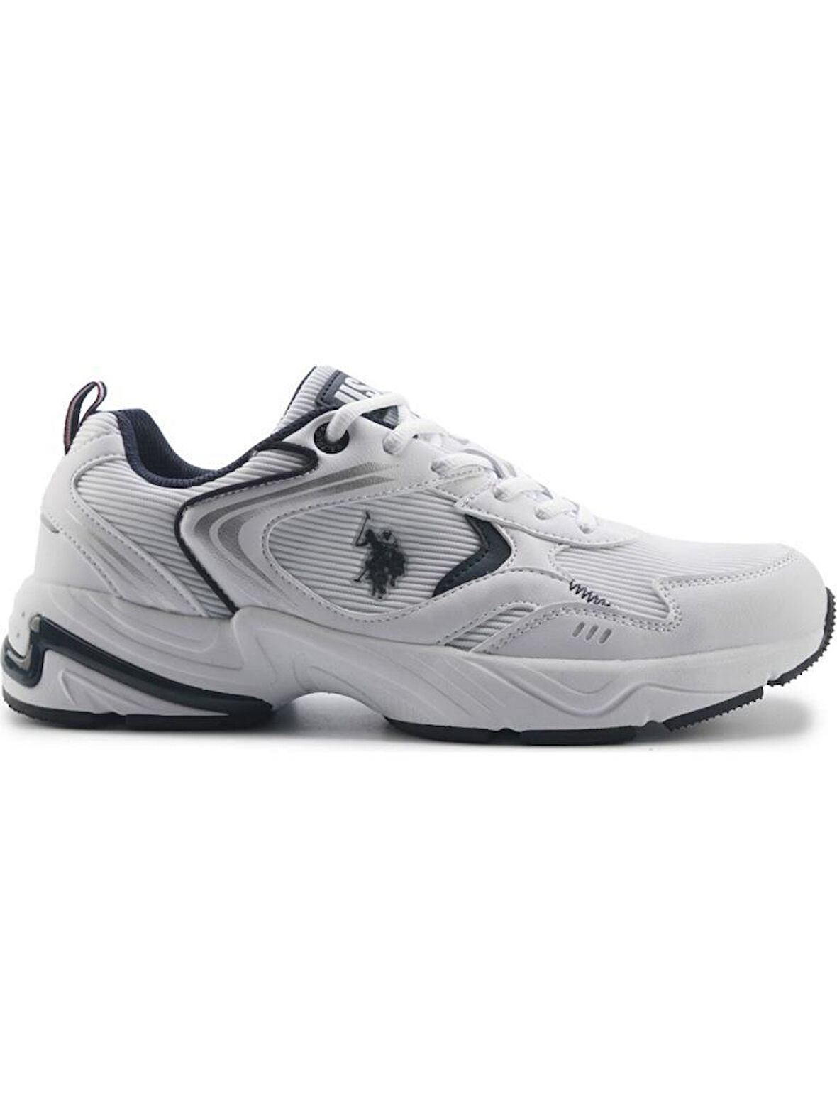 U.S.POLO ASSN ARDEN 5FX BEYAZ LACİVERT COMFORT CASUAL ANATOMİK SPOR AYAKKABI