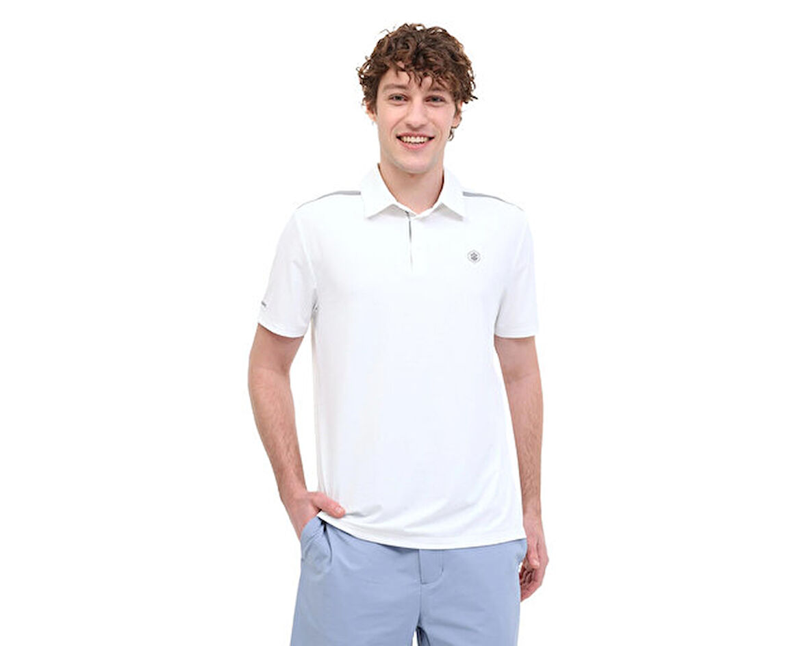 Lumberjack 5M Ml Cris 12Elg7003 5Fx Erkek Günlük Polo Yaka Tişört 101983400 Beyaz