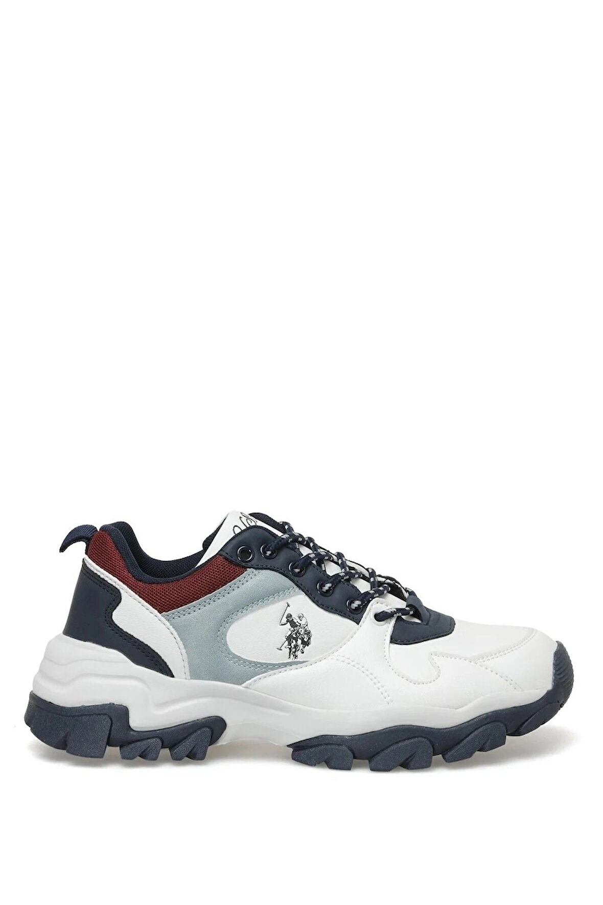 U.S. POLO ASSN. TRACKY 5FX KADIN SPOR AYAKKABI BEYAZ-MAVİ