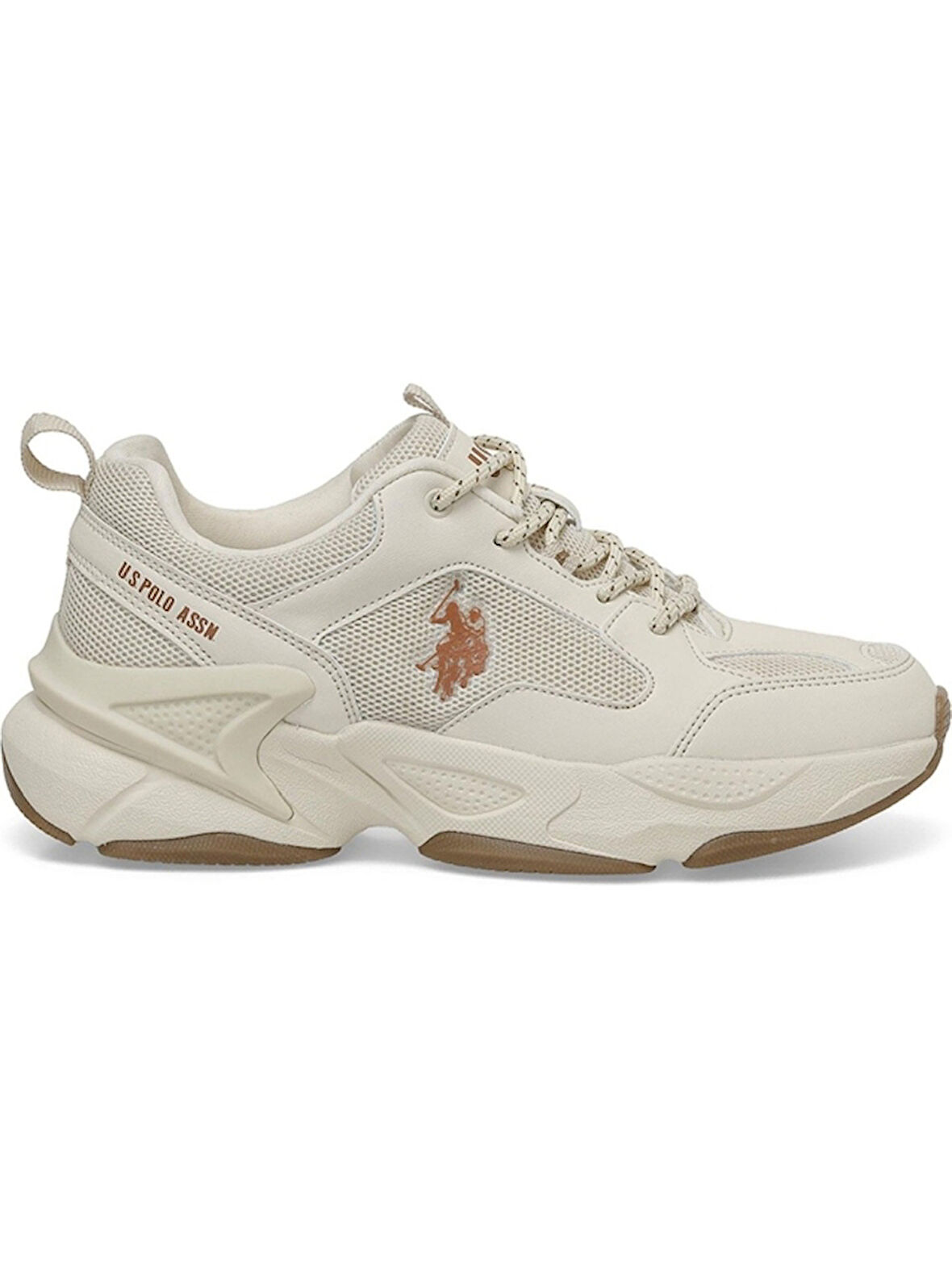 U.S. Polo Assn MAYBE WMN 5FX Bej Kadın Sneaker Ayakkabı
