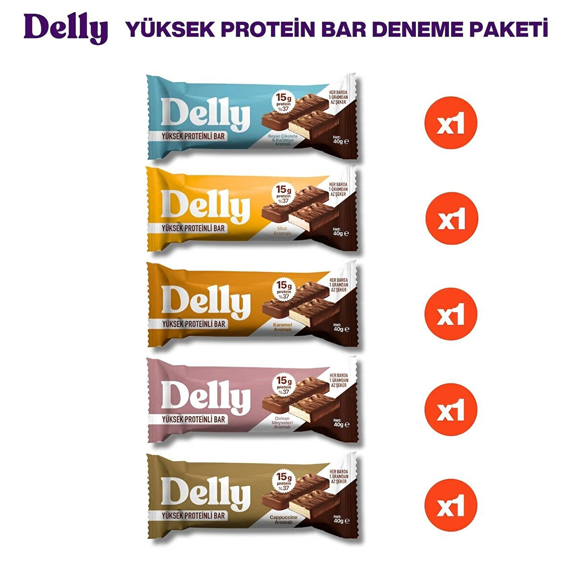  5 Adet Protein Bar Deneme Paketi