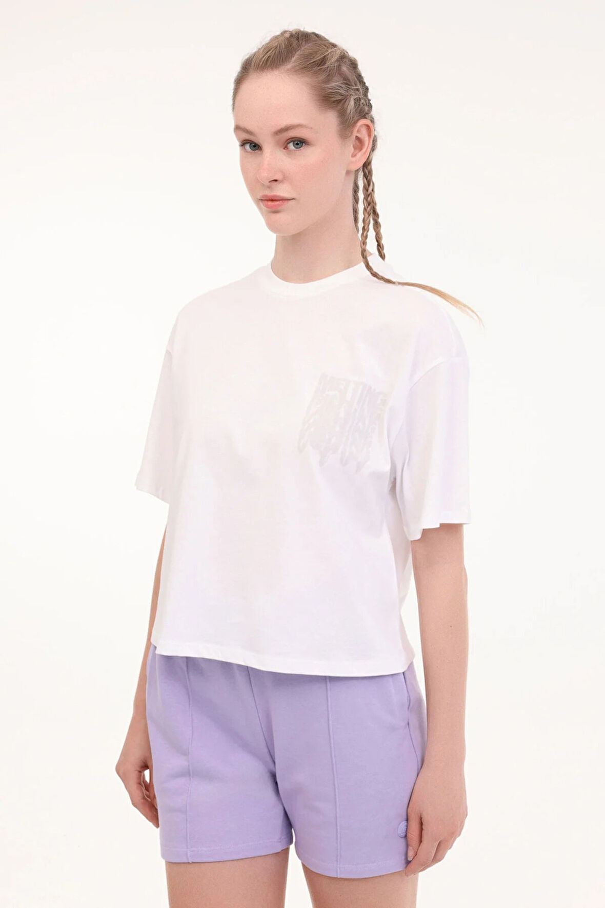 5FM WL YASHI 11F213 5FX Kadın Beyaz T-Shirt - 102006278