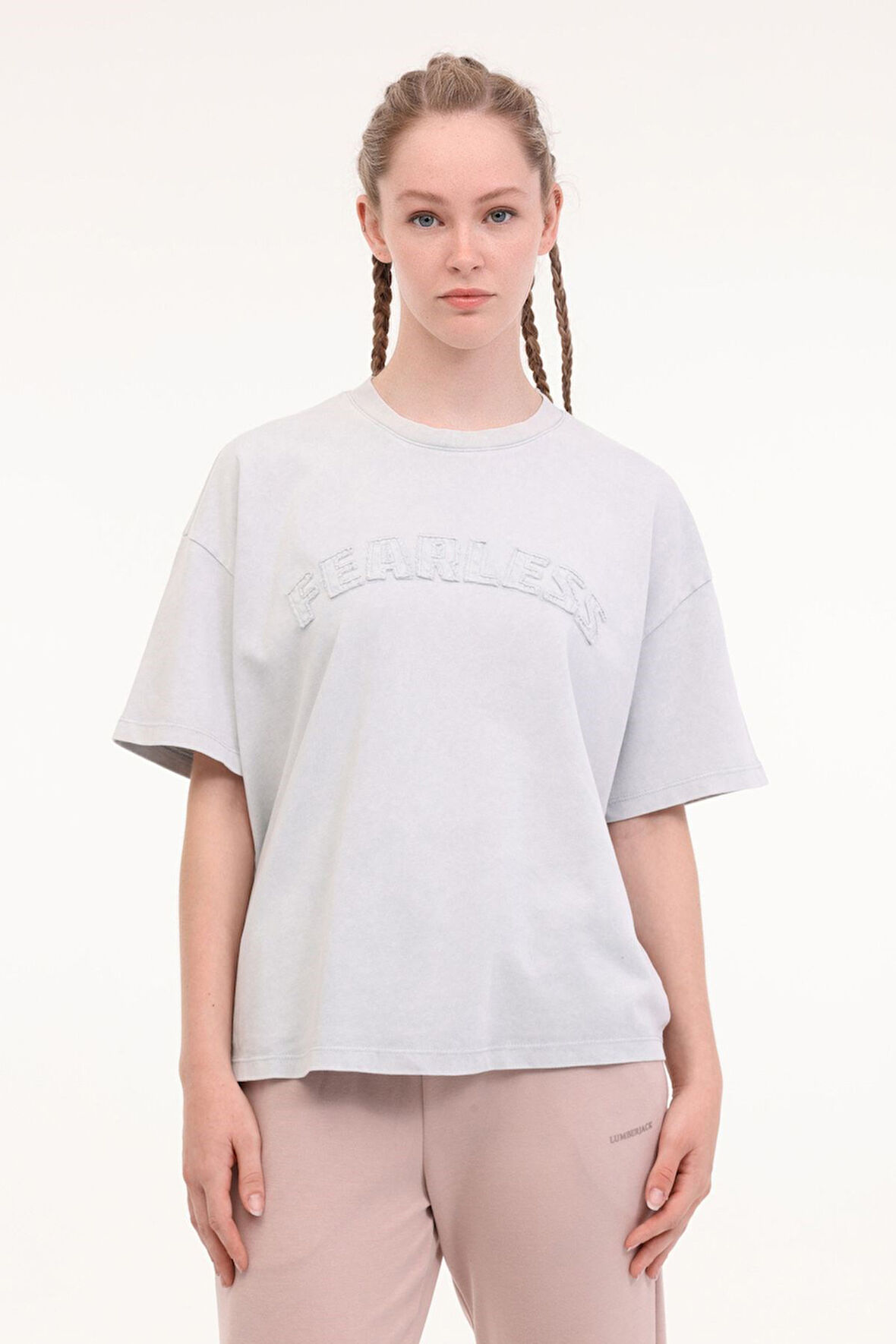 Lumberjack 5M Wl Gale 11Sy788 5Fx A Grı  Xs Kadın Kkol t-shirt