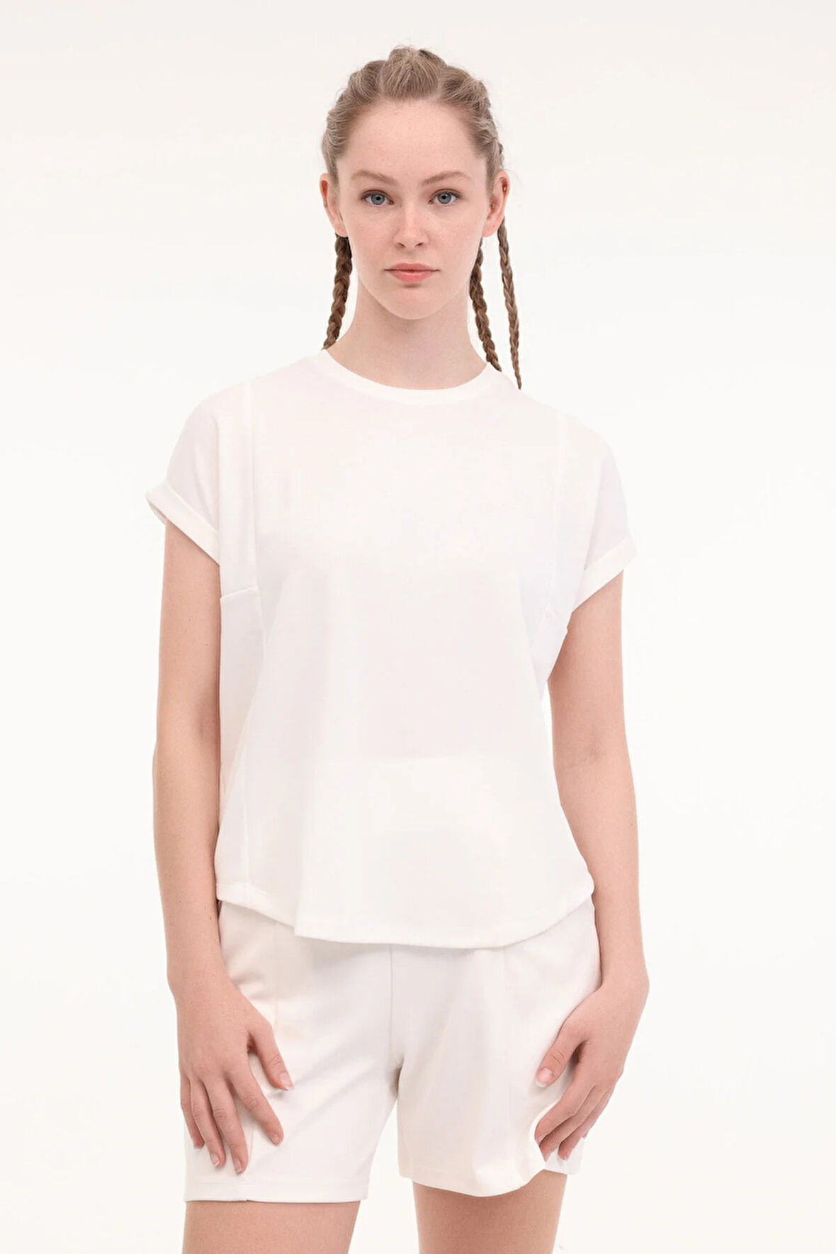 WL FUN 11MD1143 5FX Kadın Bej T-Shirt - 102011806