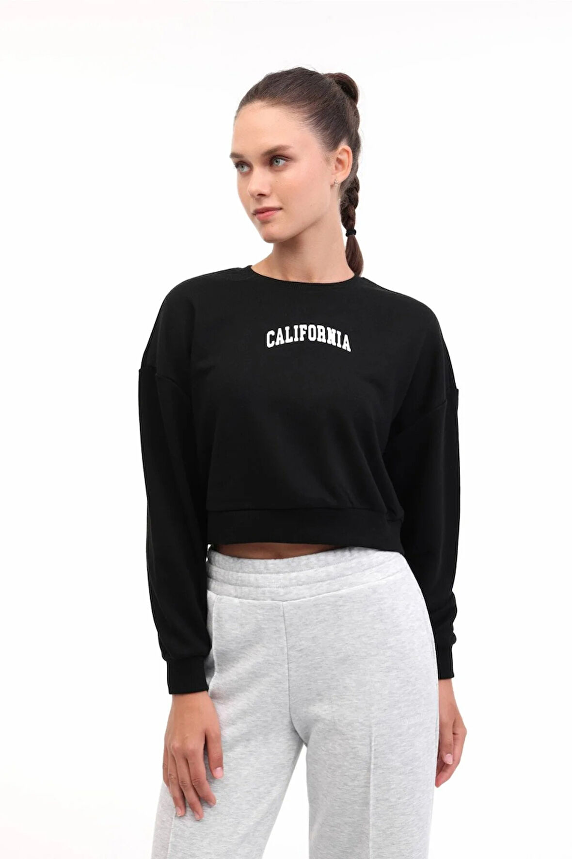 5W WL 16KUTAN BTS799 5PR Kadın Siyah Sweatshirt - 102021465