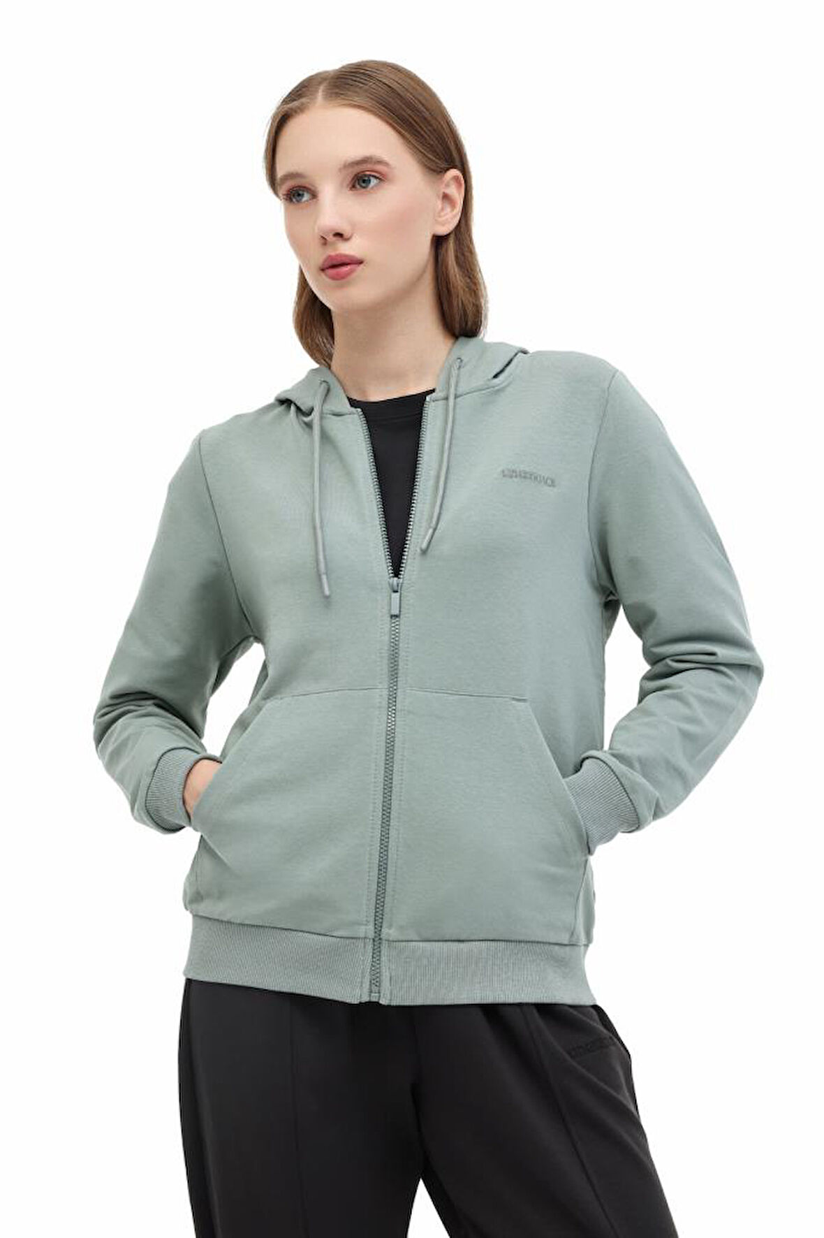 Lumberjack WB SN77 5PR 102027282 Kadın Eşofman Üstü Mint XS-XL 