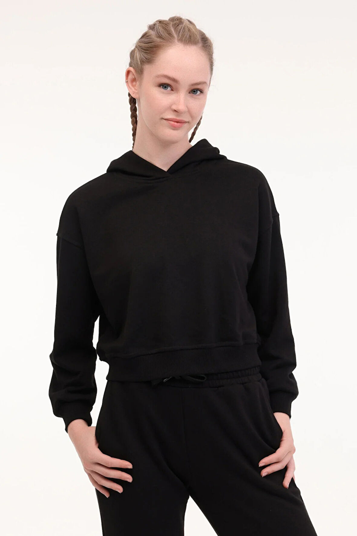 WB 17AMMY-K 5PR Kadın Siyah Sweatshirt - 102027306