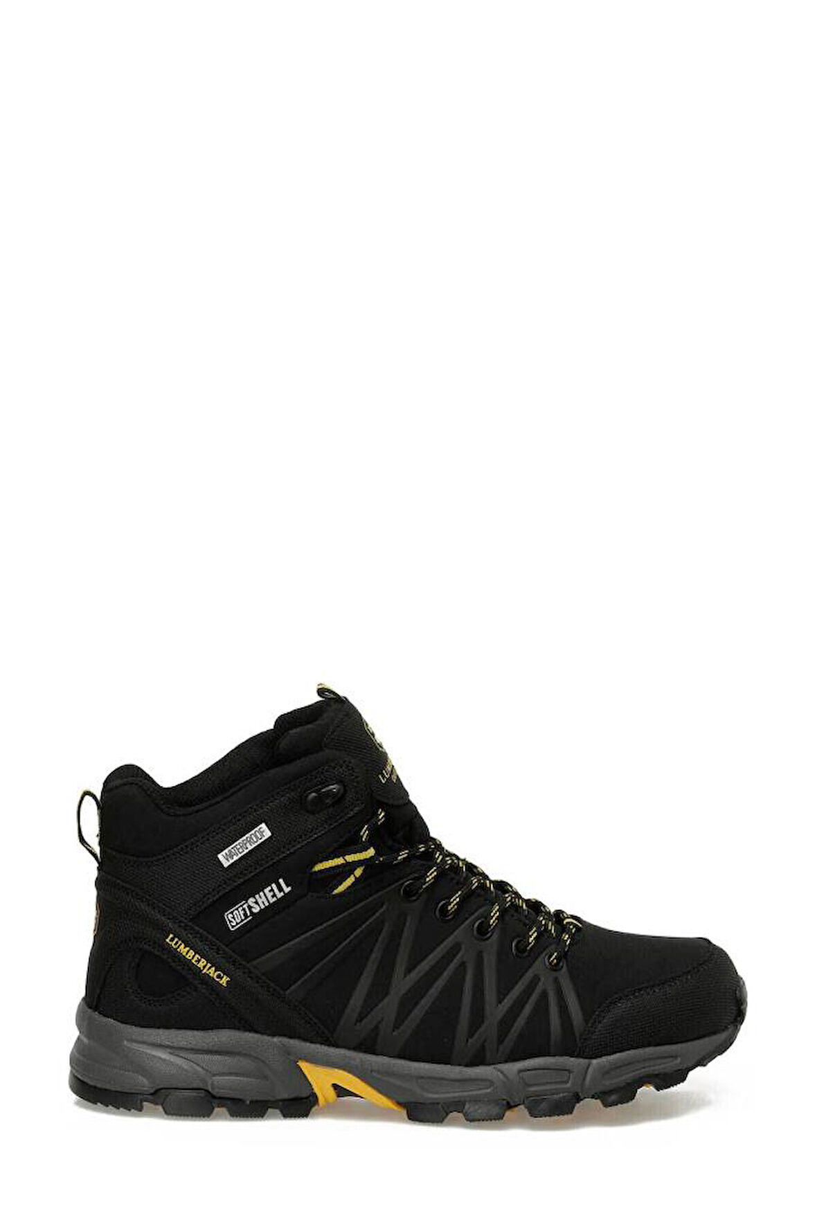 Lumberjack SHELL HI G 5PR 102031773 Unisex Su Geçirmez Outdoor Bot Siyah Sarı 36-40 