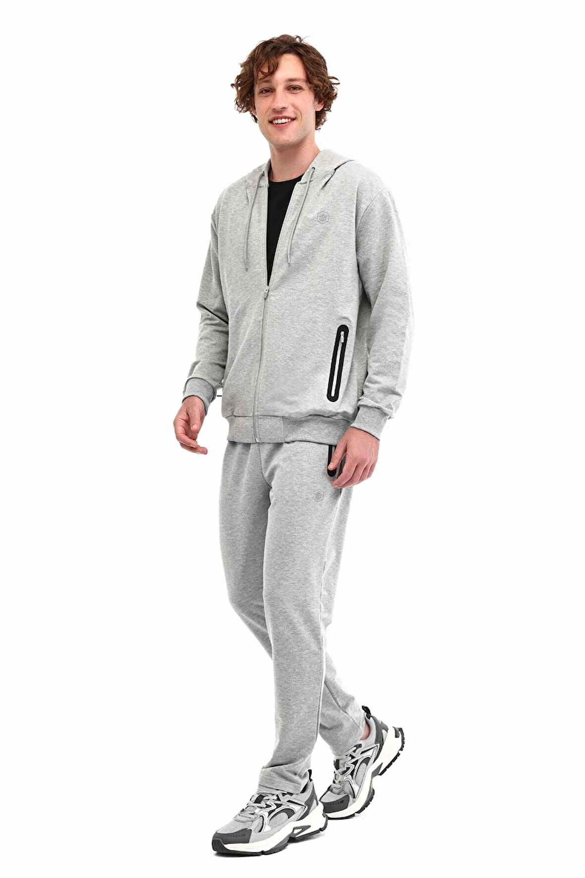 5W MB SMR T.SUIT 5PR Erkek Gri Eşofman Takımı - 102032565