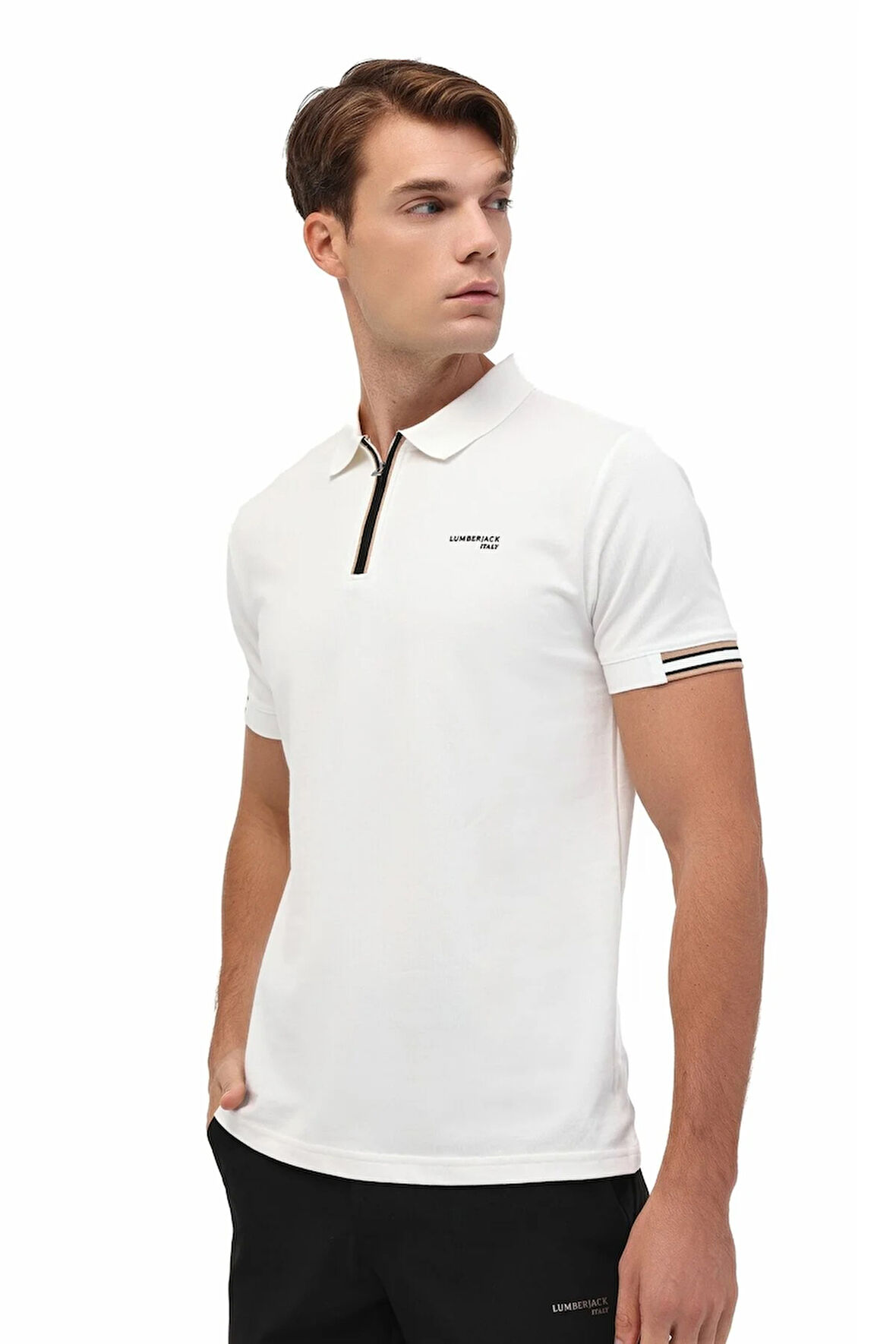 5W ML FRANKY 12BA-111 5PR Erkek Bej T-Shirt - 102031377