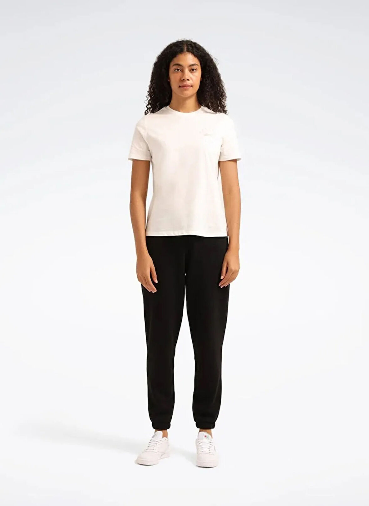 Reebok LC 6932 NEW ID BSC JOGGER Siyah Lastikli Bel Regular Fit Düz Kadın Eşofman Altı