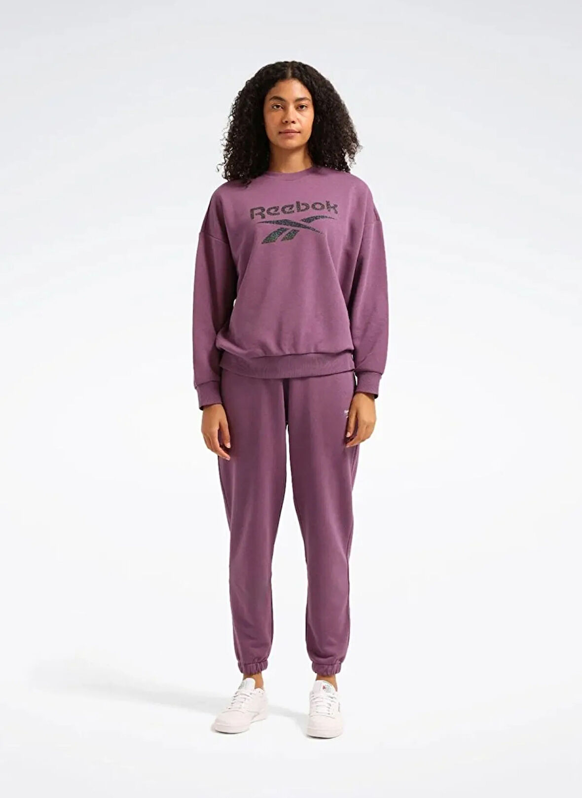 Reebok LC 8001 NEW ID BSC JOGGER Mor Lastikli Bel Regular Fit Düz Kadın Eşofman Altı