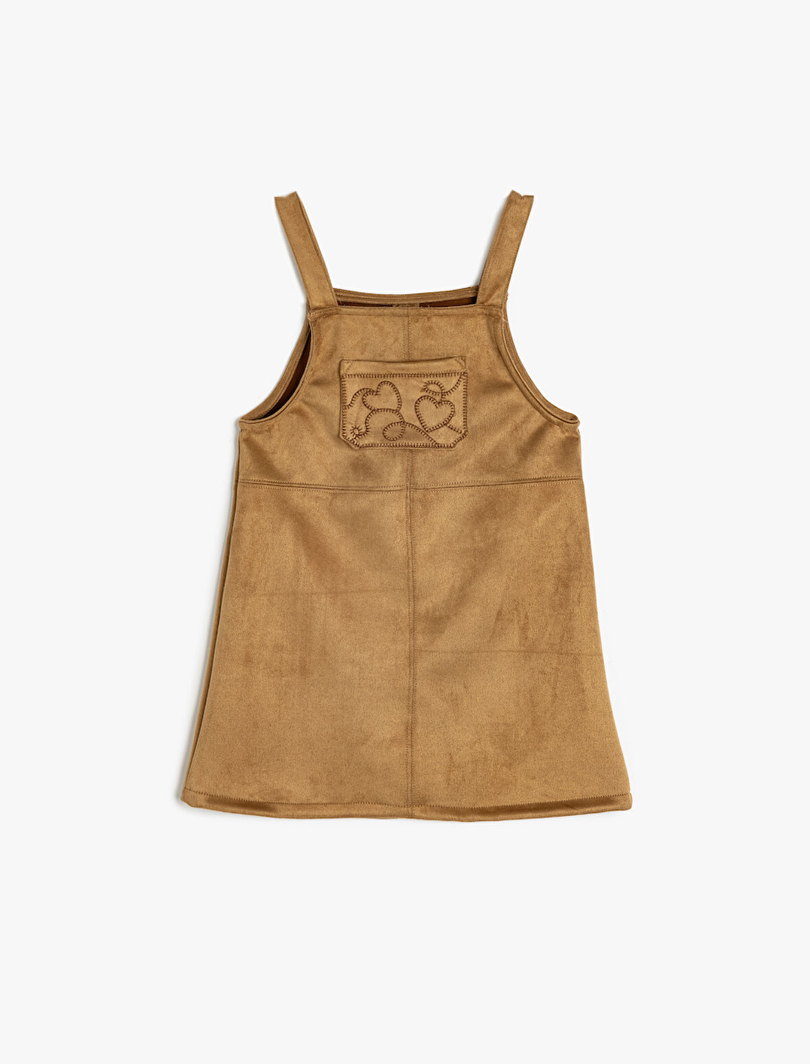 Nakış Detaylı Suni Süet Jile Elbise