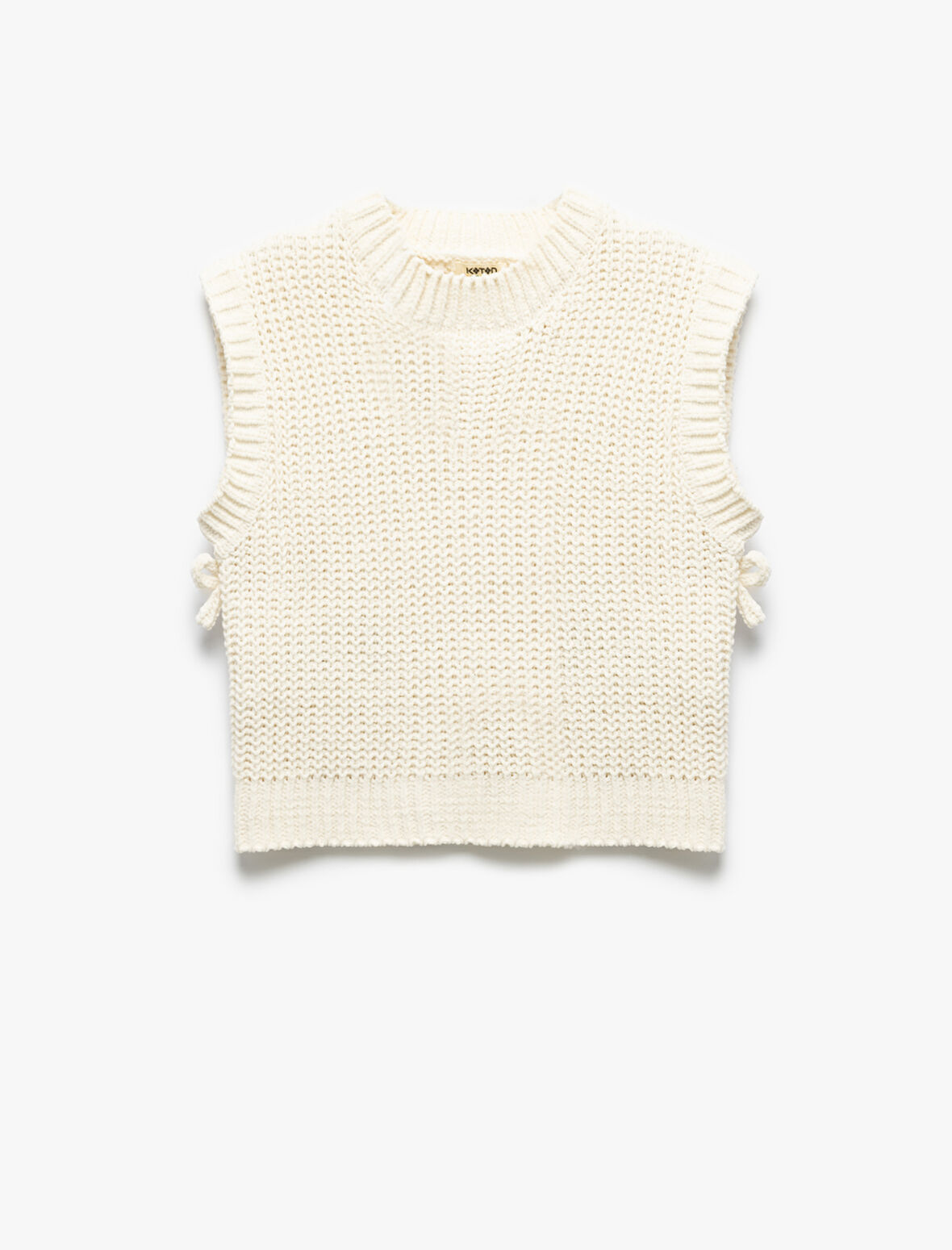 Bisiklet Yaka Kolsuz Basic Triko Süveter