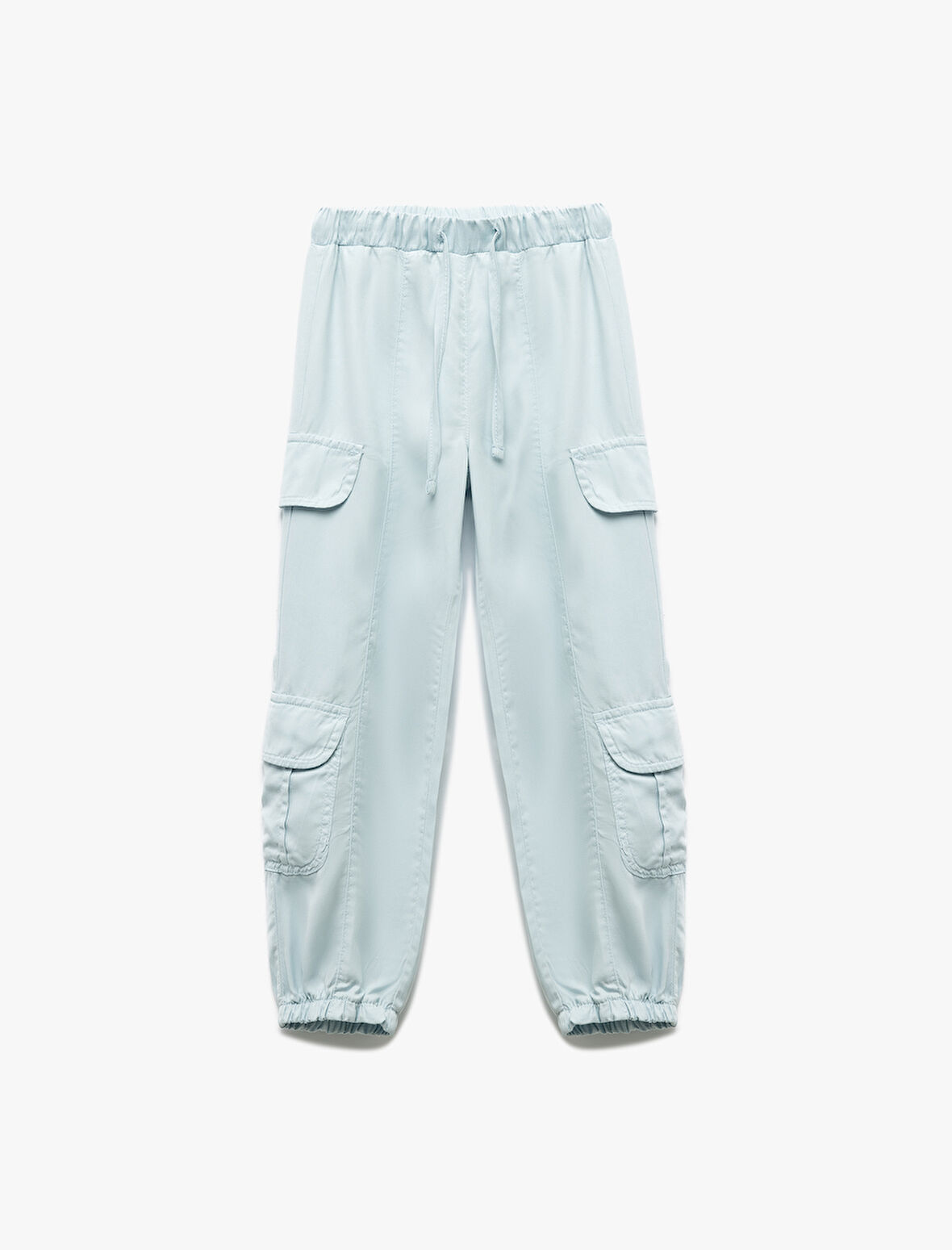 Beli Bağcıklı Kargo Cep Detaylı Jogger Pantolon