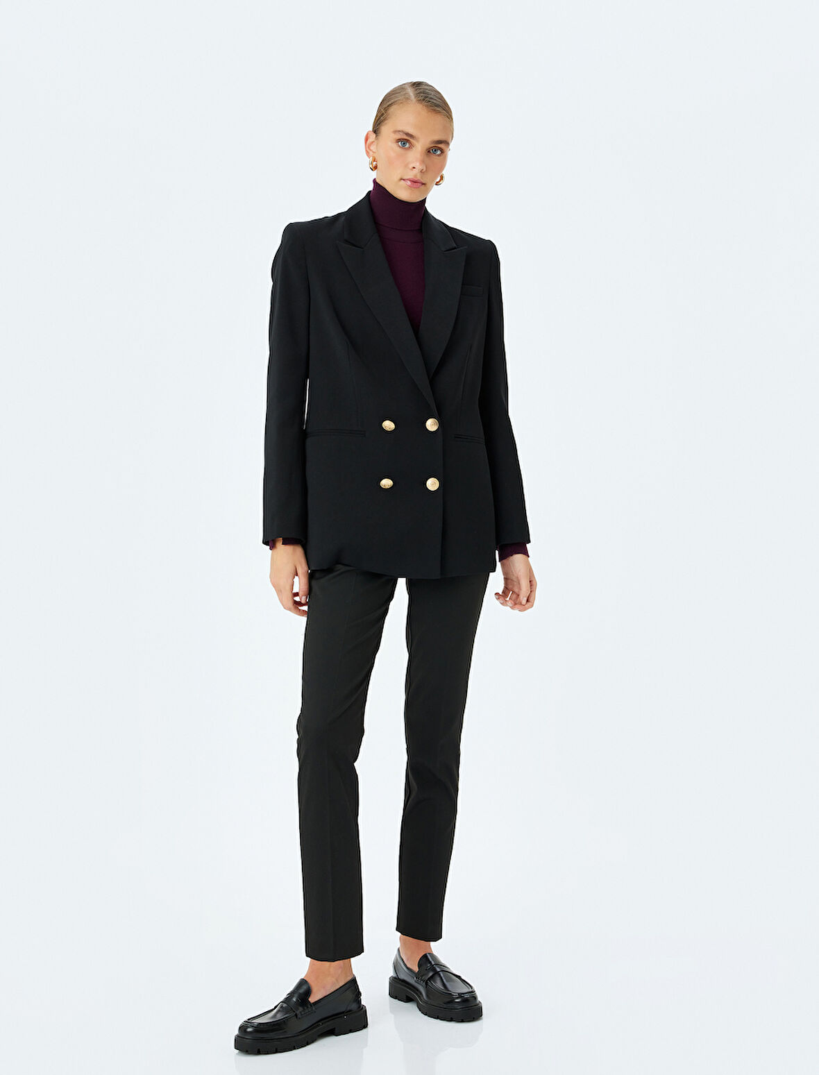 Slim Fit Cepli Cigarette Kumaş Pantolon