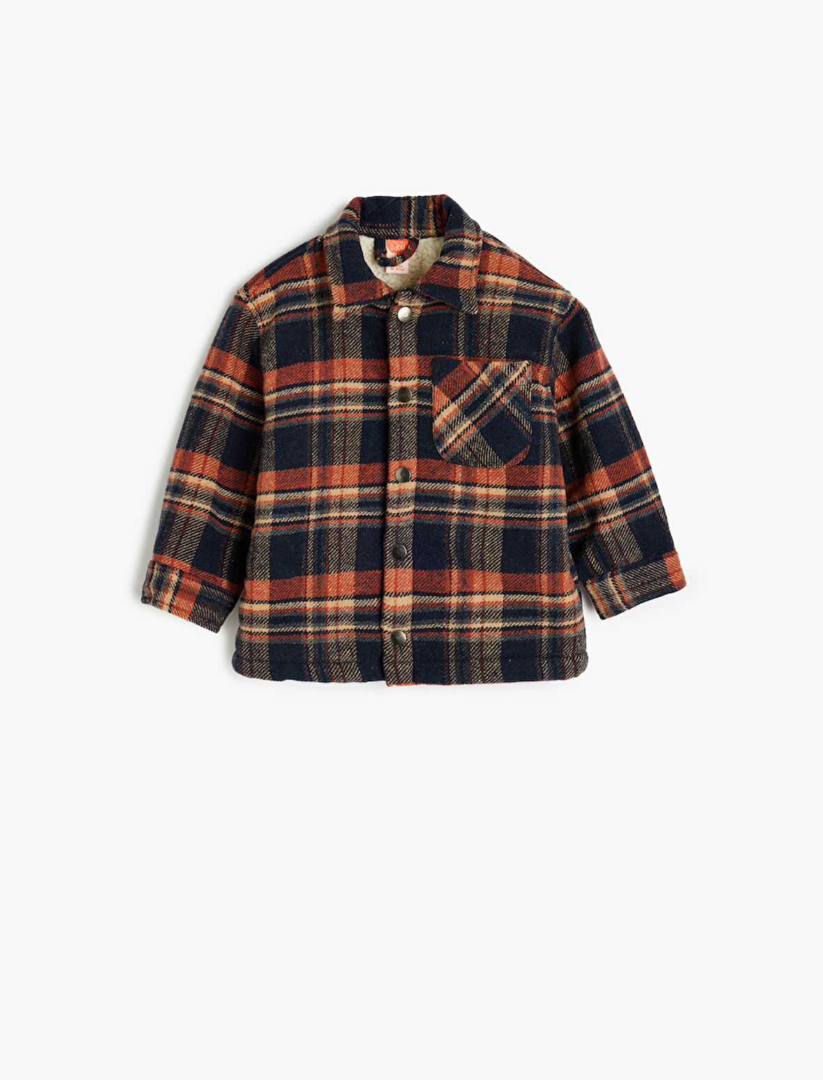 Uzun Kollu Cep Detaylı Oduncu Gömleği  