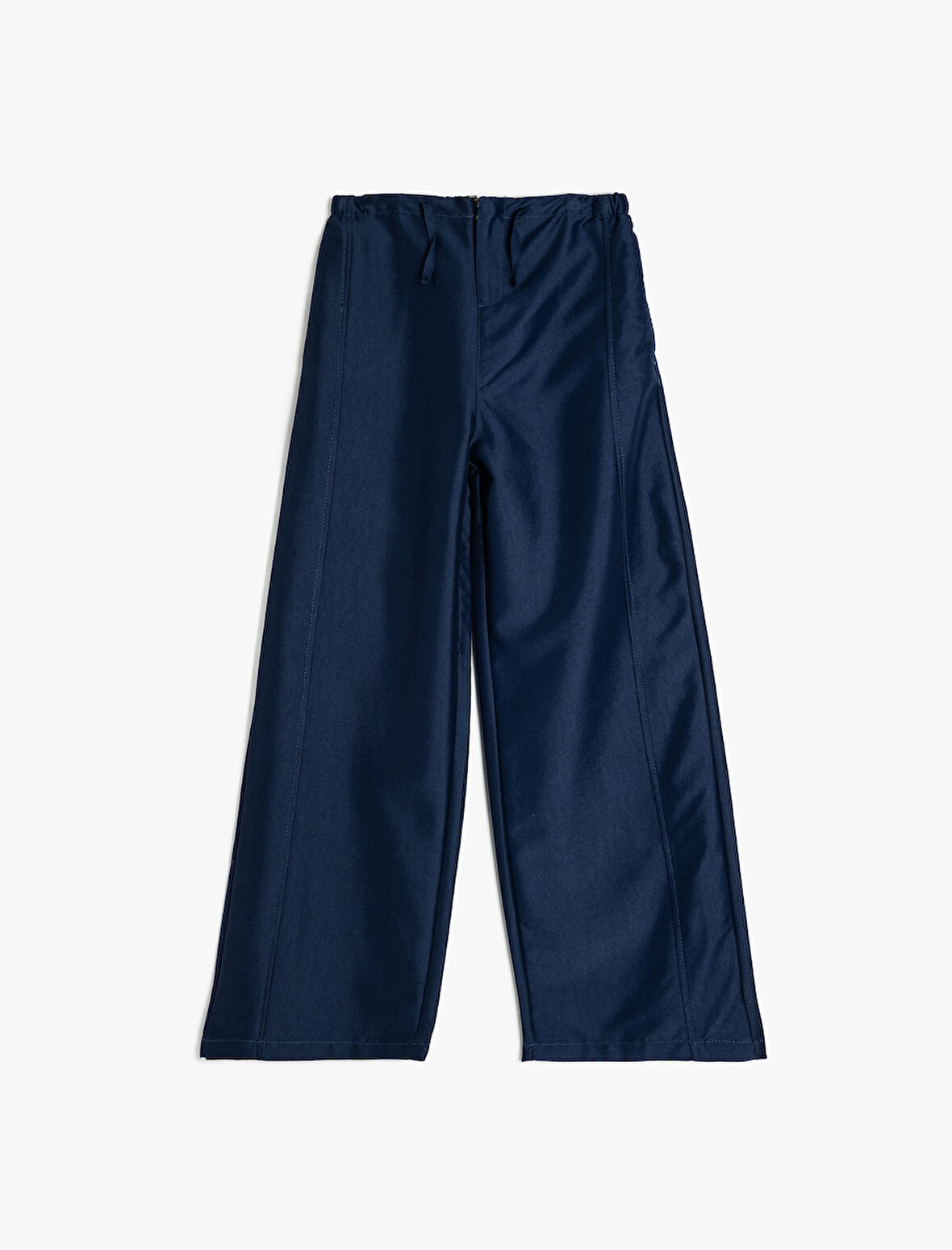 Nervürlü Cepli Geniş Paça Pantolon