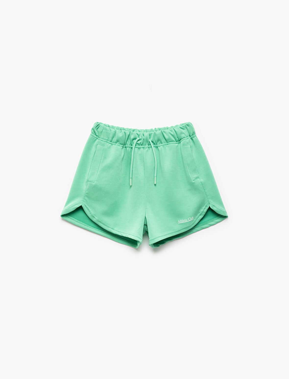 Baskı Detaylı Modal Karışımlı Beli Bağcıklı Basic Şort