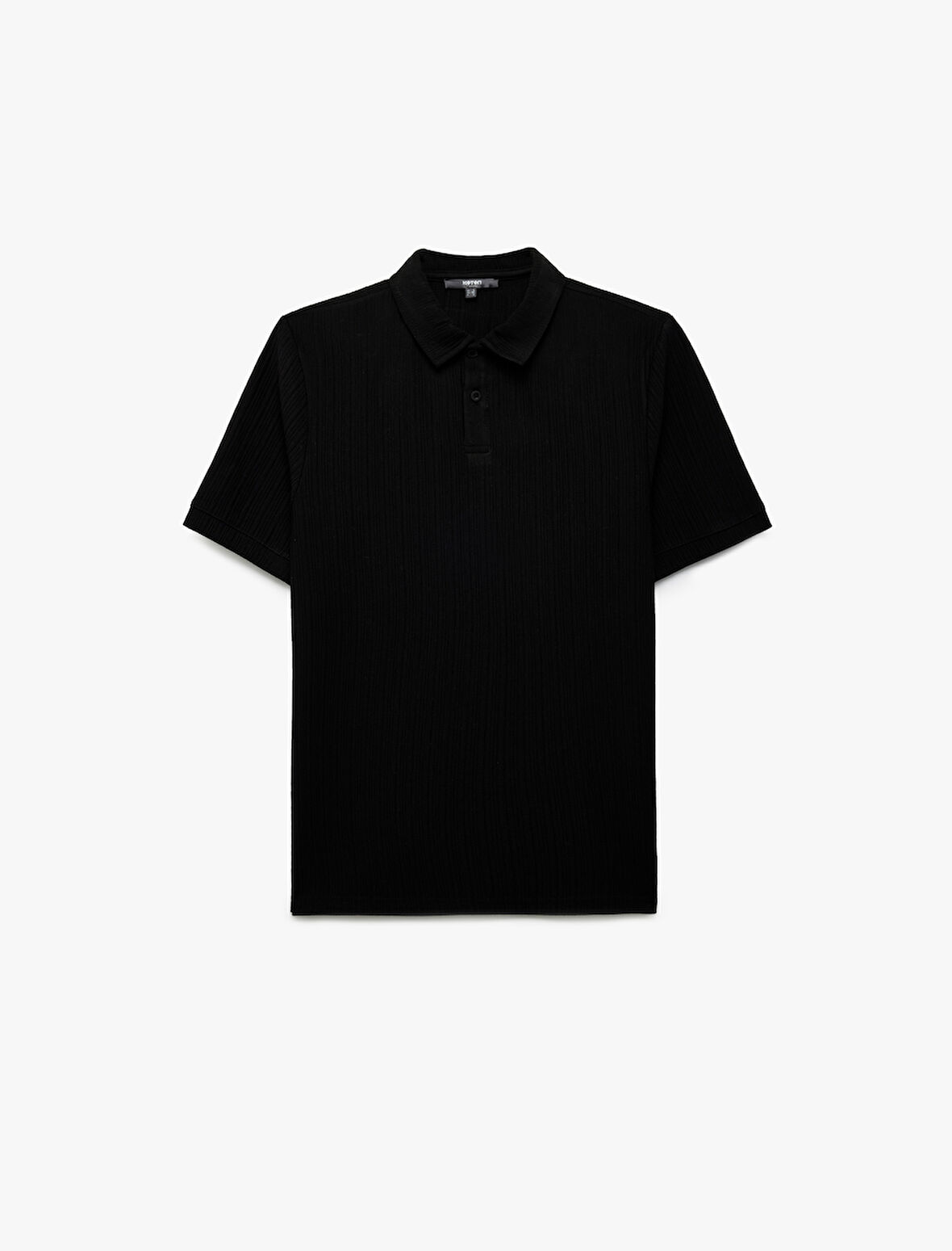 Kısa Kollu Düğmeli Regular Fit Polo Yaka Tişört