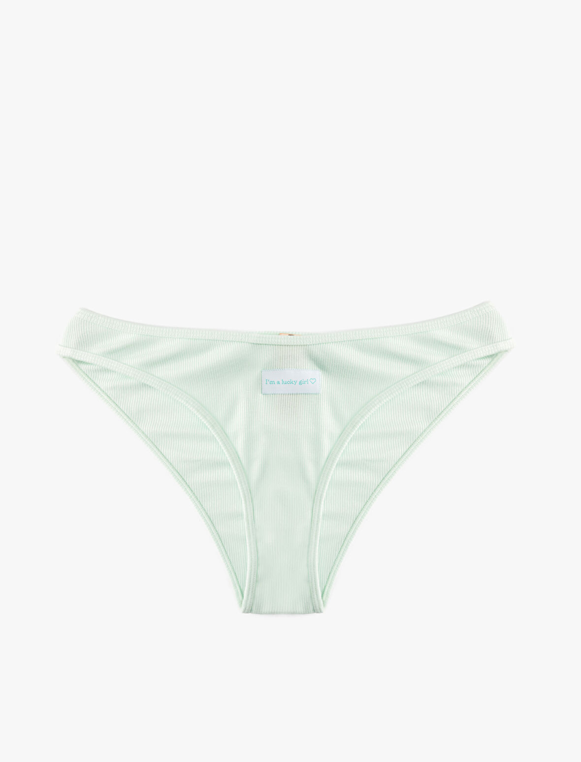 Viskon Kumaş Etiket Detaylı Ribanalı Brazilian Külot